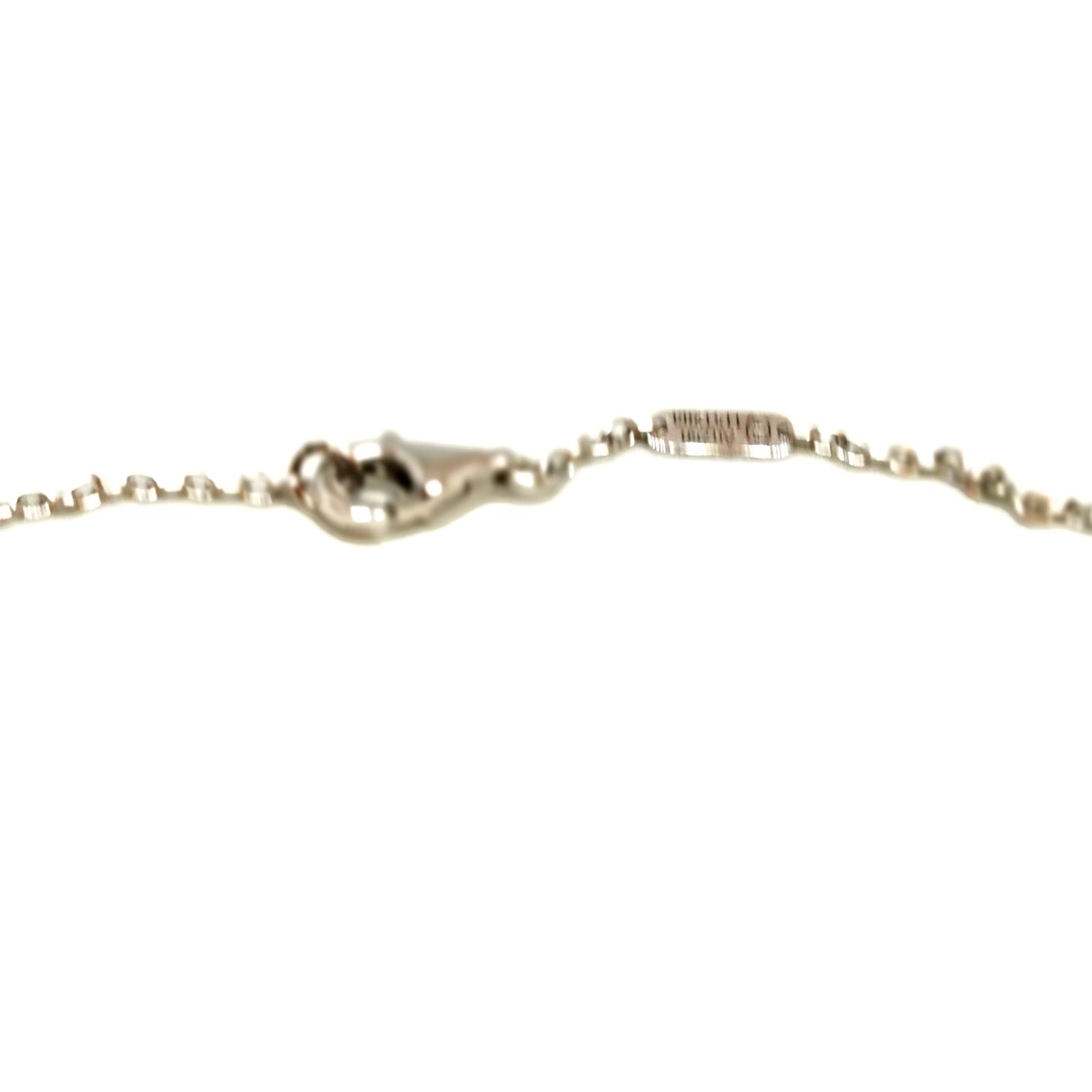 Fred Infinite Luck Pendant Necklace White Gold Diamond