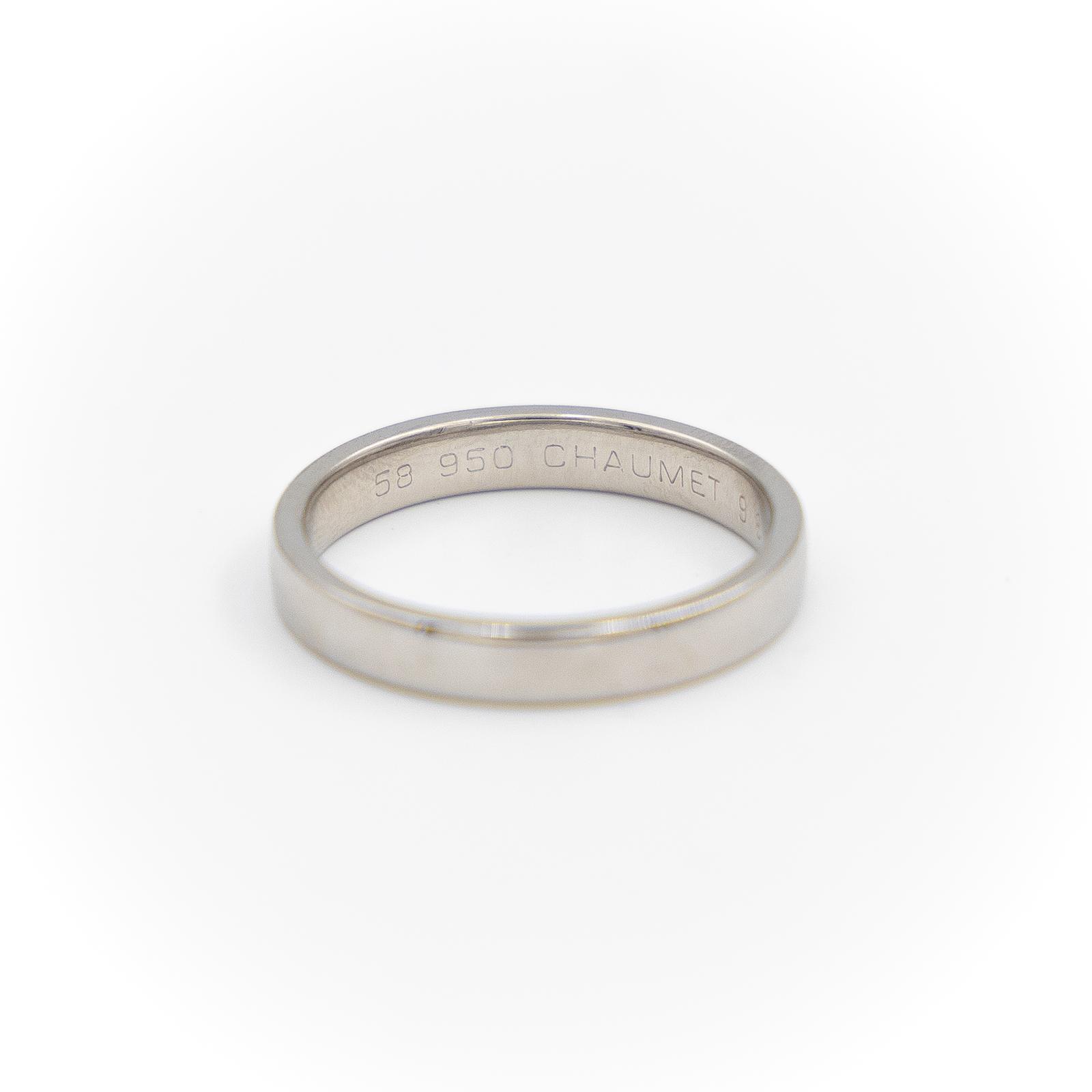 Chaumet Platinum Diamond Wedding Ring