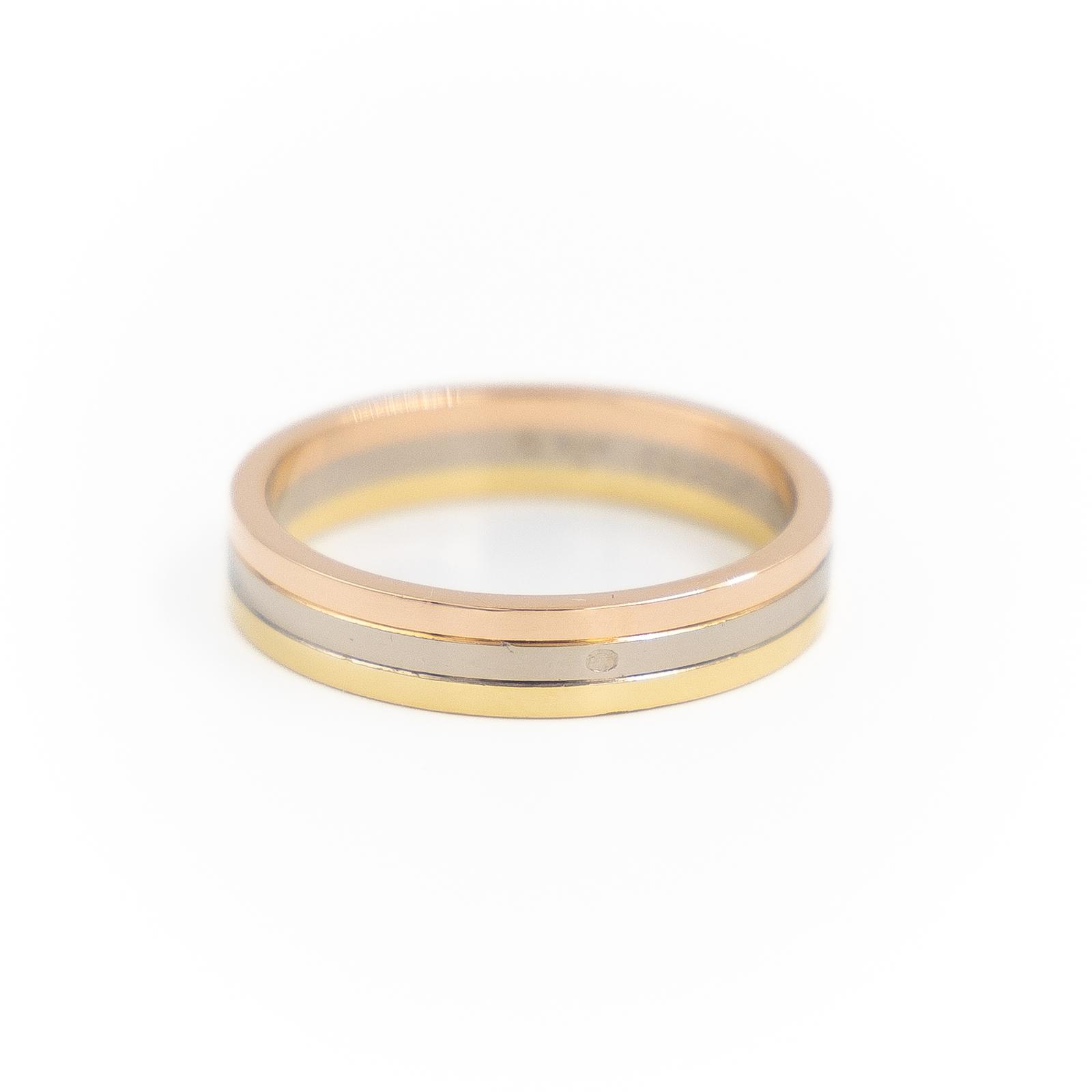 Cartier Trinity Alliance Ring Yellow gold, Pink gold, White gold