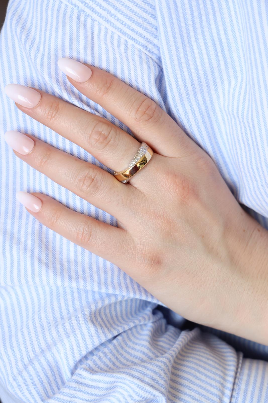 Balmain Ring Yellow gold, White gold Diamond