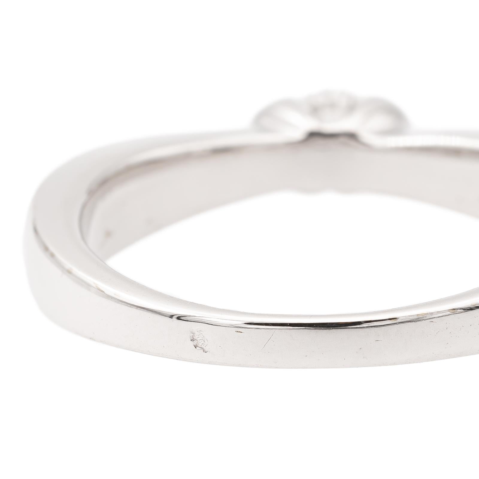 Balmain Solitaire Ring White Gold Diamond