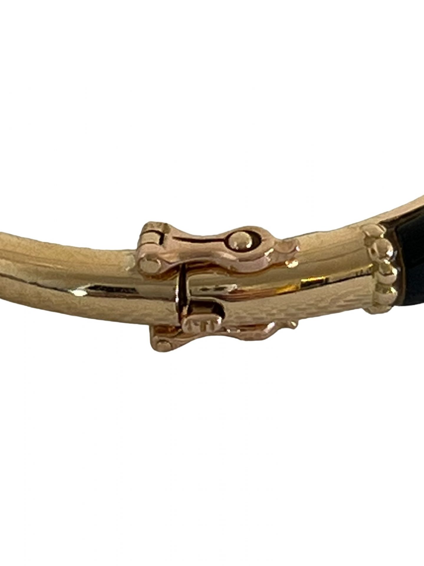 Bracelet signed Pierre and Jean Bellin in gold, onyx and diamonds.