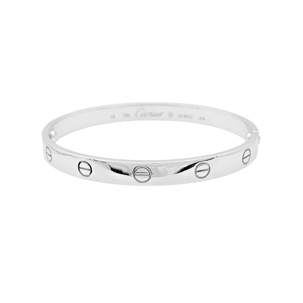 Bracelet Cartier "Love" or blanc.
