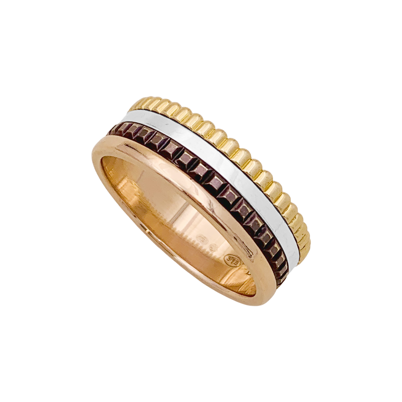 Bague Boucheron, "Quatre Classique Small", 3 ors, PVD.