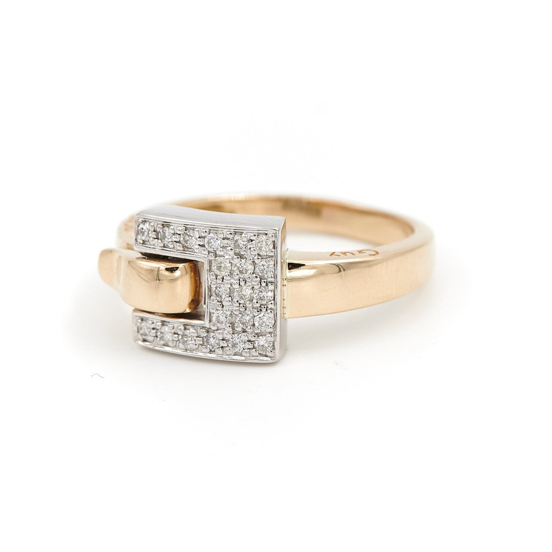 Guy Laroche Ring Yellow gold, White gold Diamond
