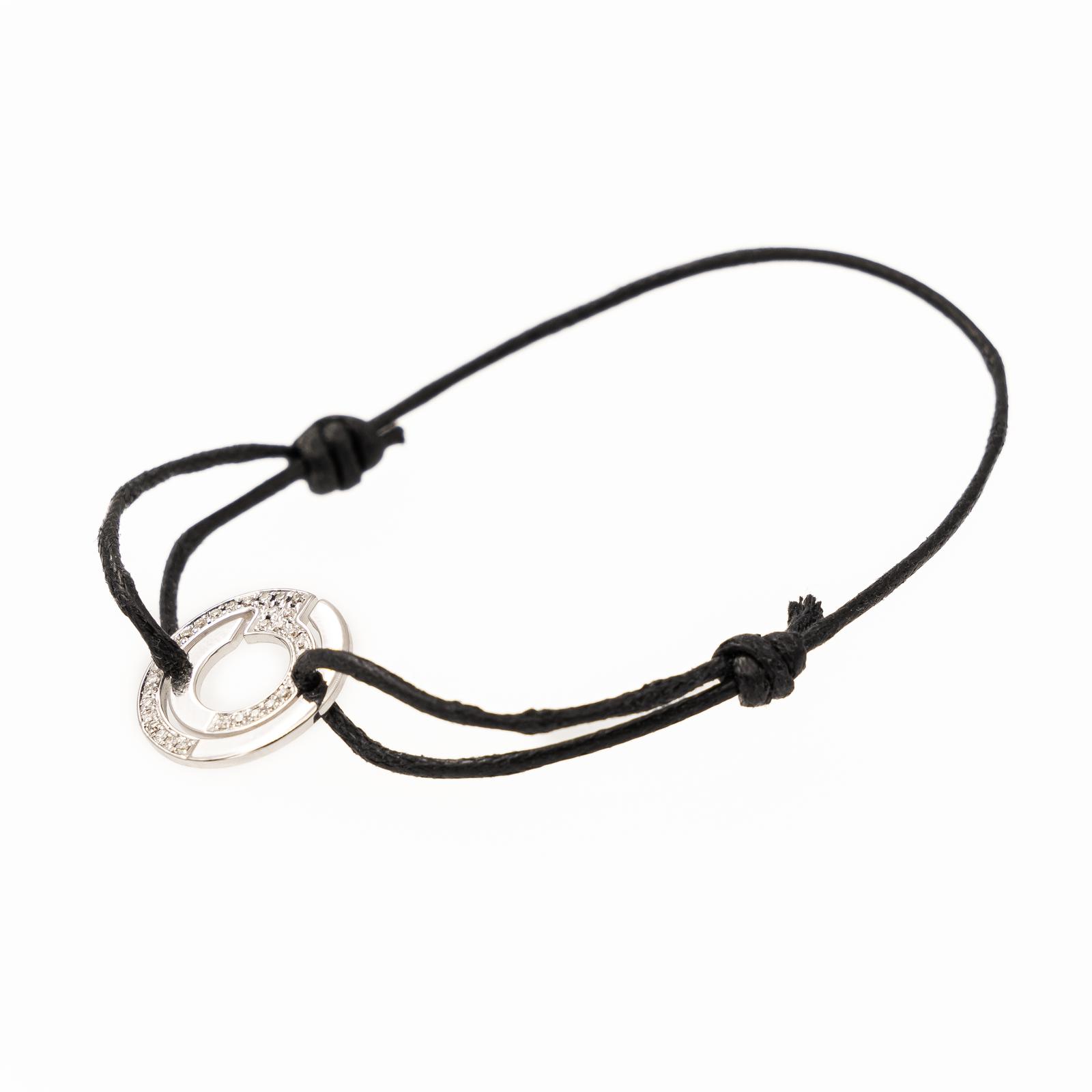 Dinh Van Cord Bracelet Seventies White gold Diamond