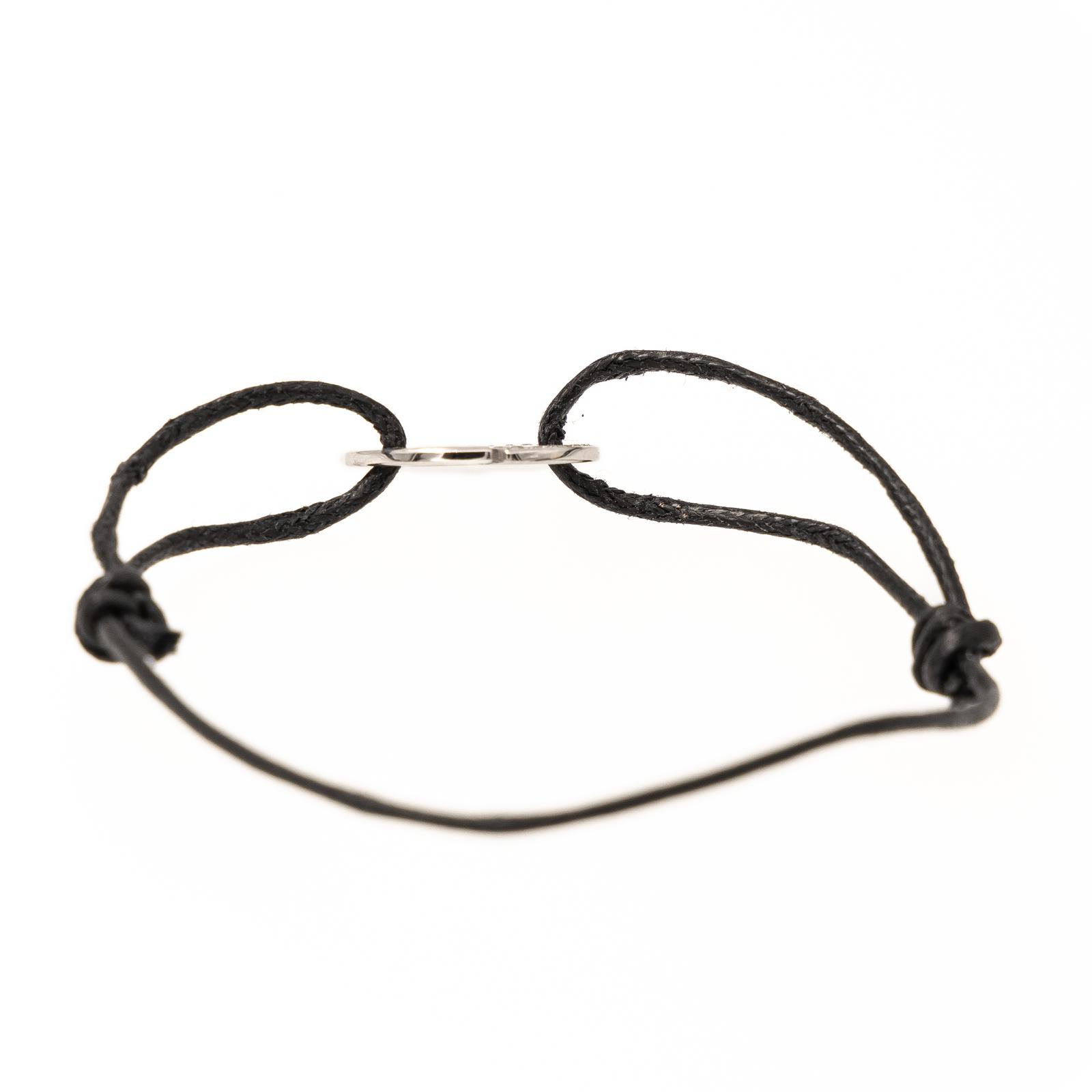 Dinh Van Cord Bracelet Seventies White gold Diamond