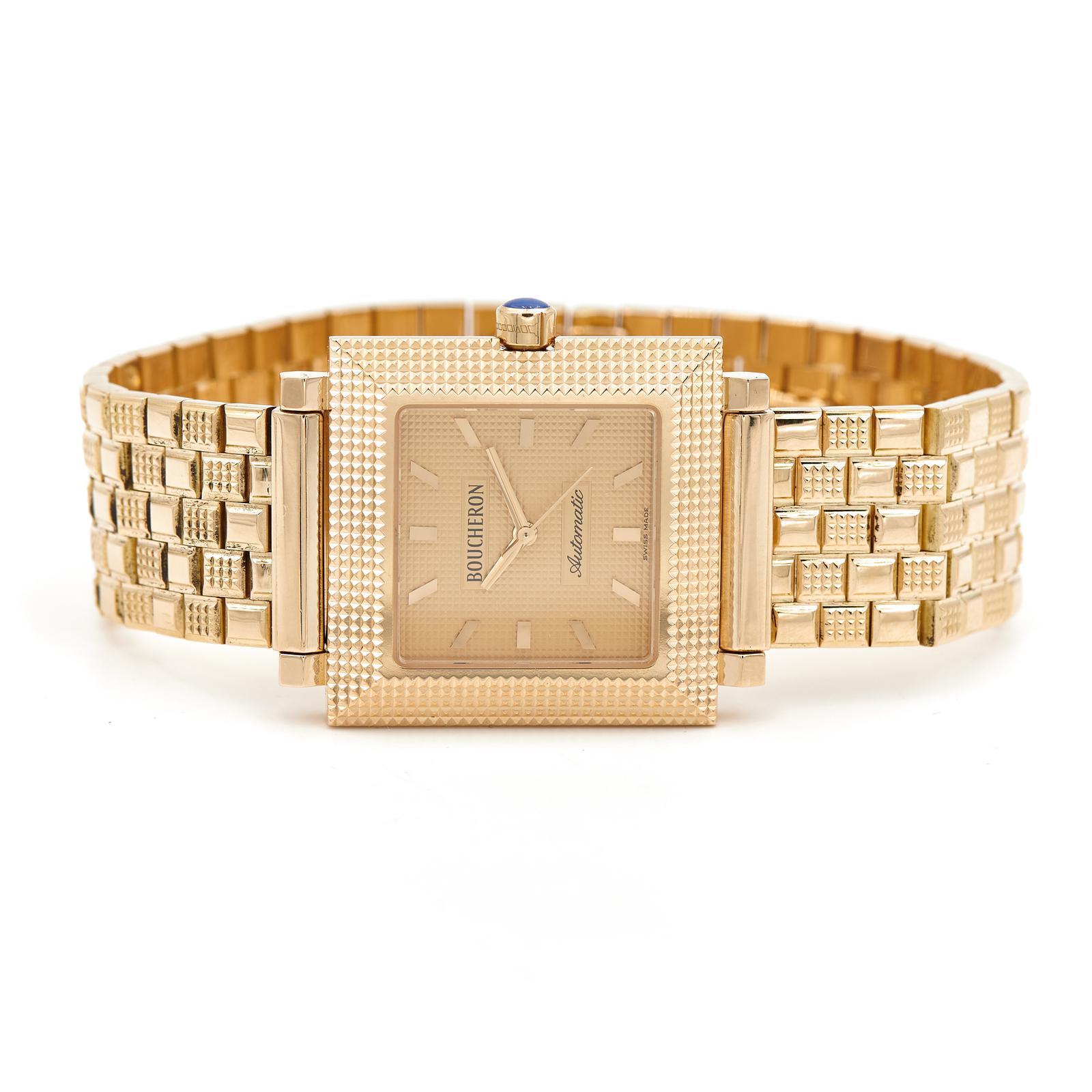 Boucheron Montre Automatique Reflet Or jaune