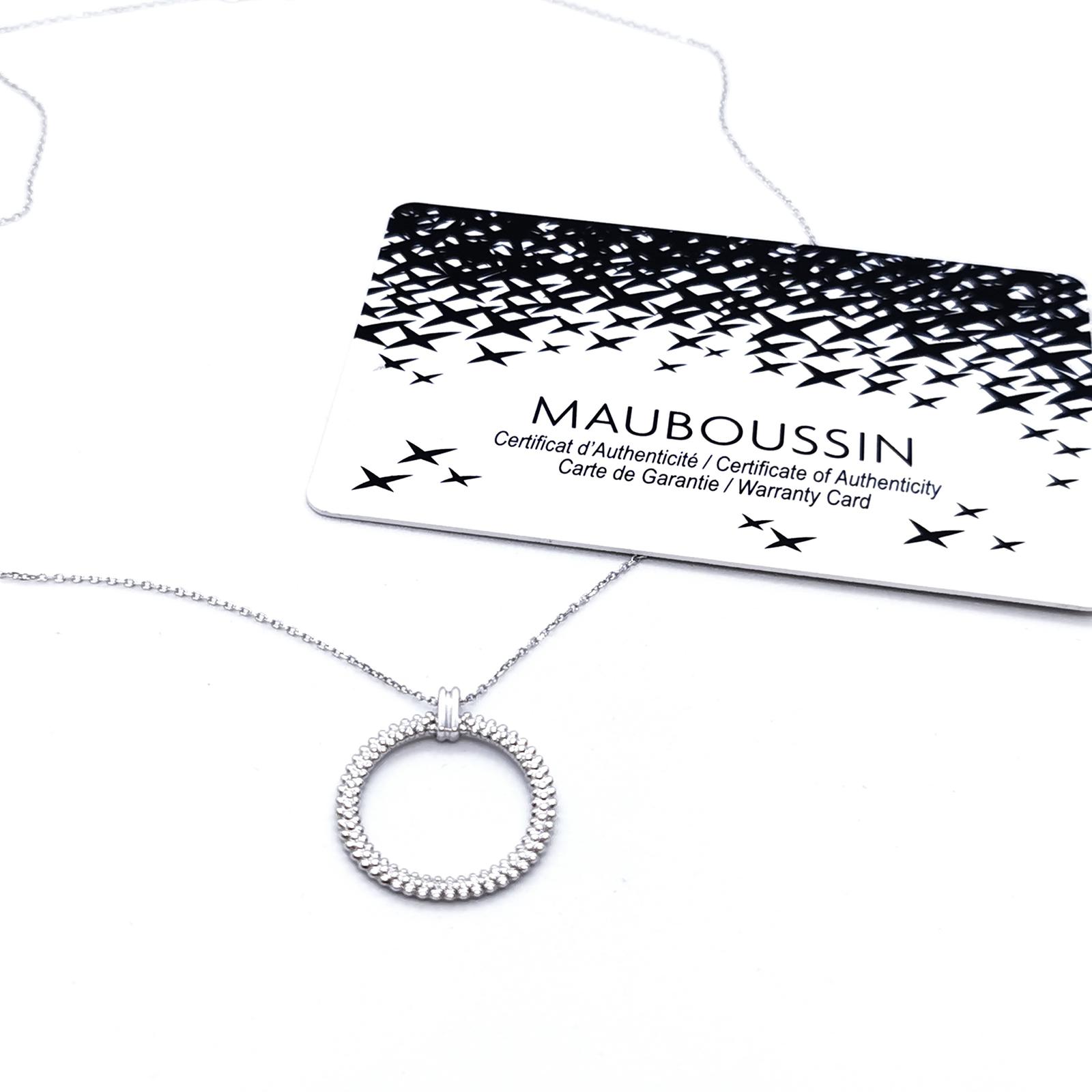 Mauboussin Collier Le premier jour Or blanc