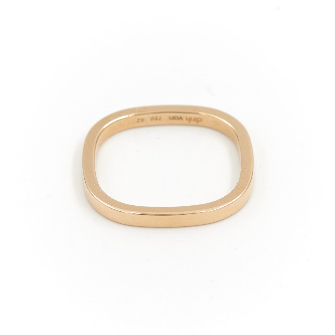 Dinh Van Square Wedding Ring Yellow Gold