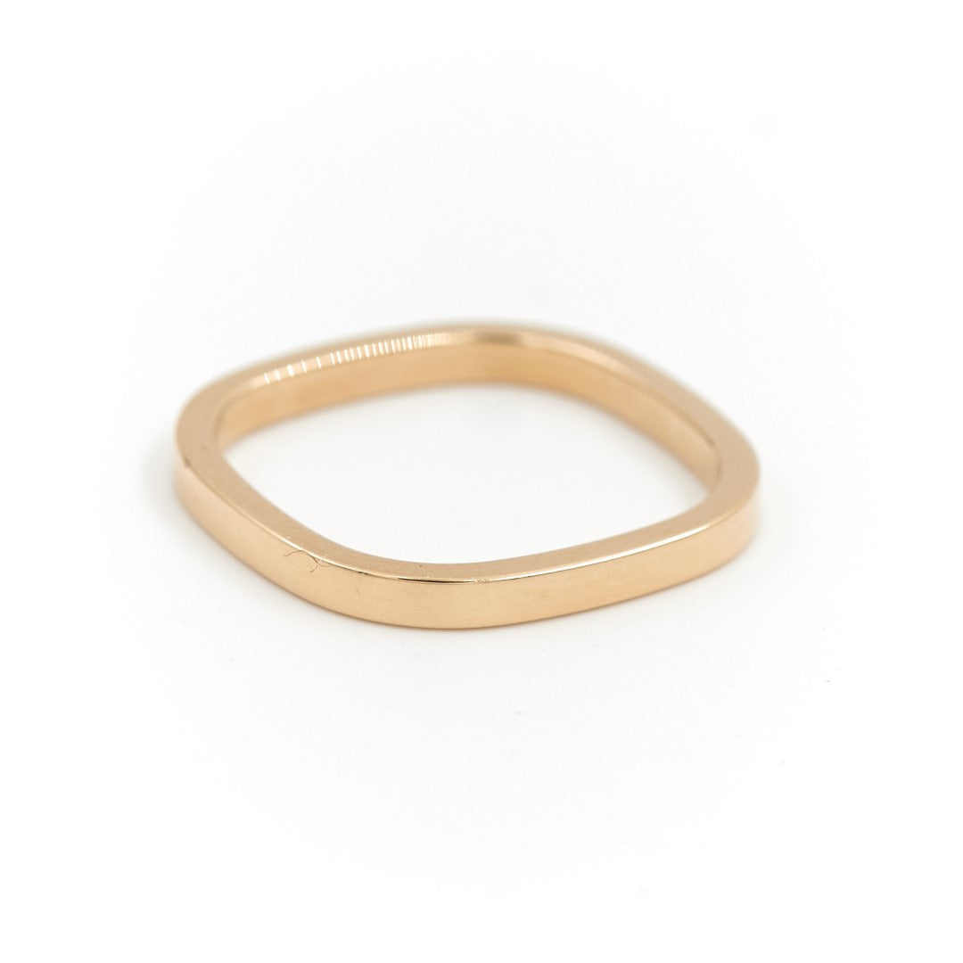 Dinh Van Square Wedding Ring Yellow Gold
