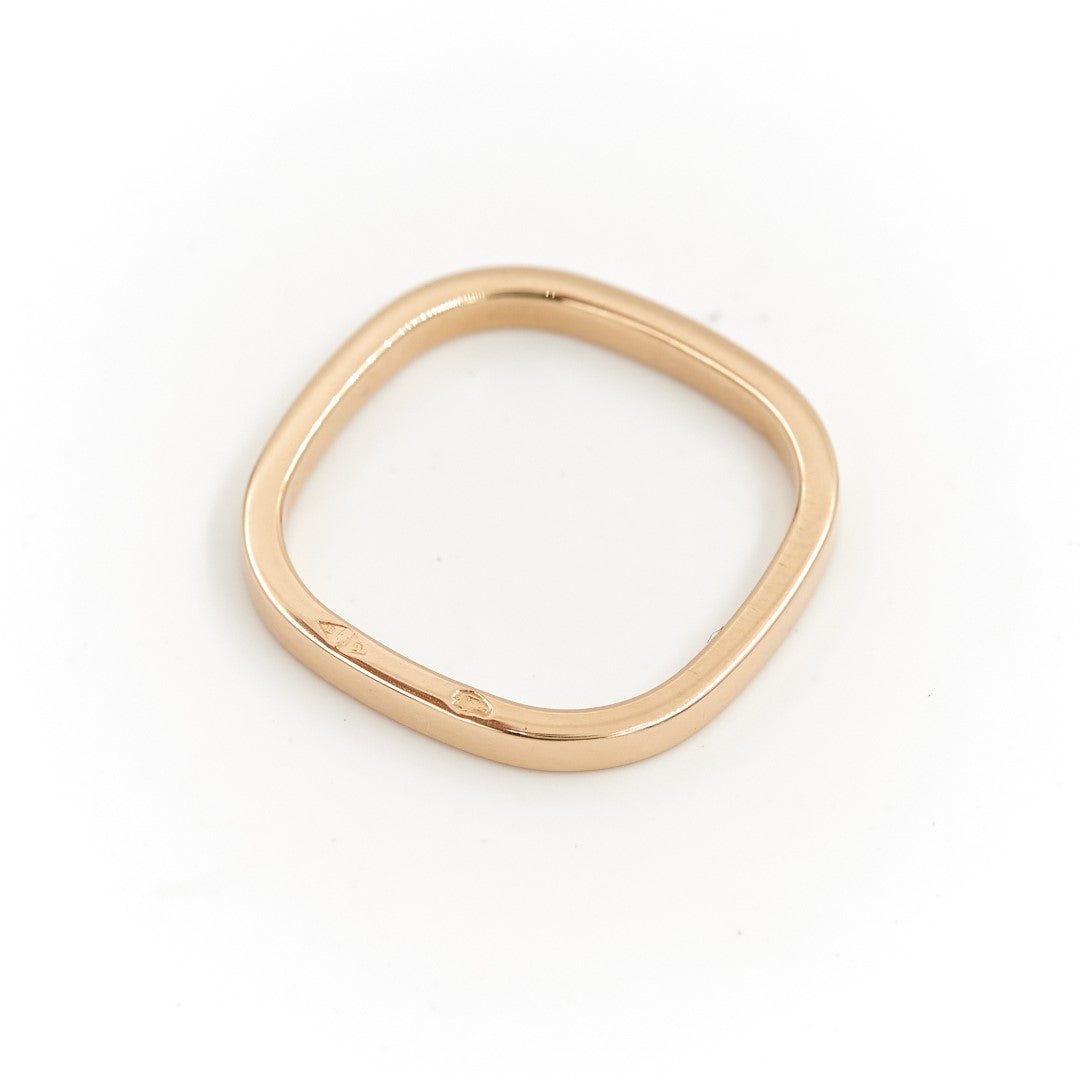 Dinh Van Square Wedding Ring Yellow Gold