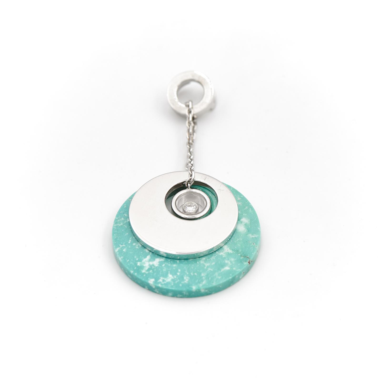Chopard Pendentif Happy Diamond Or blanc Diamant