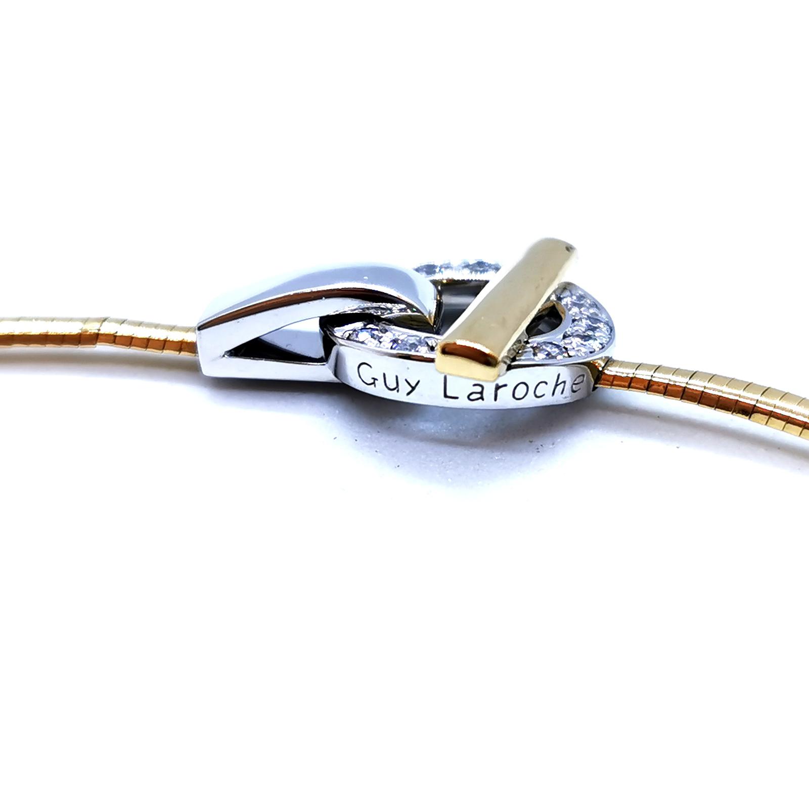 Guy Laroche Collier  Or jaune, Or blanc Diamant