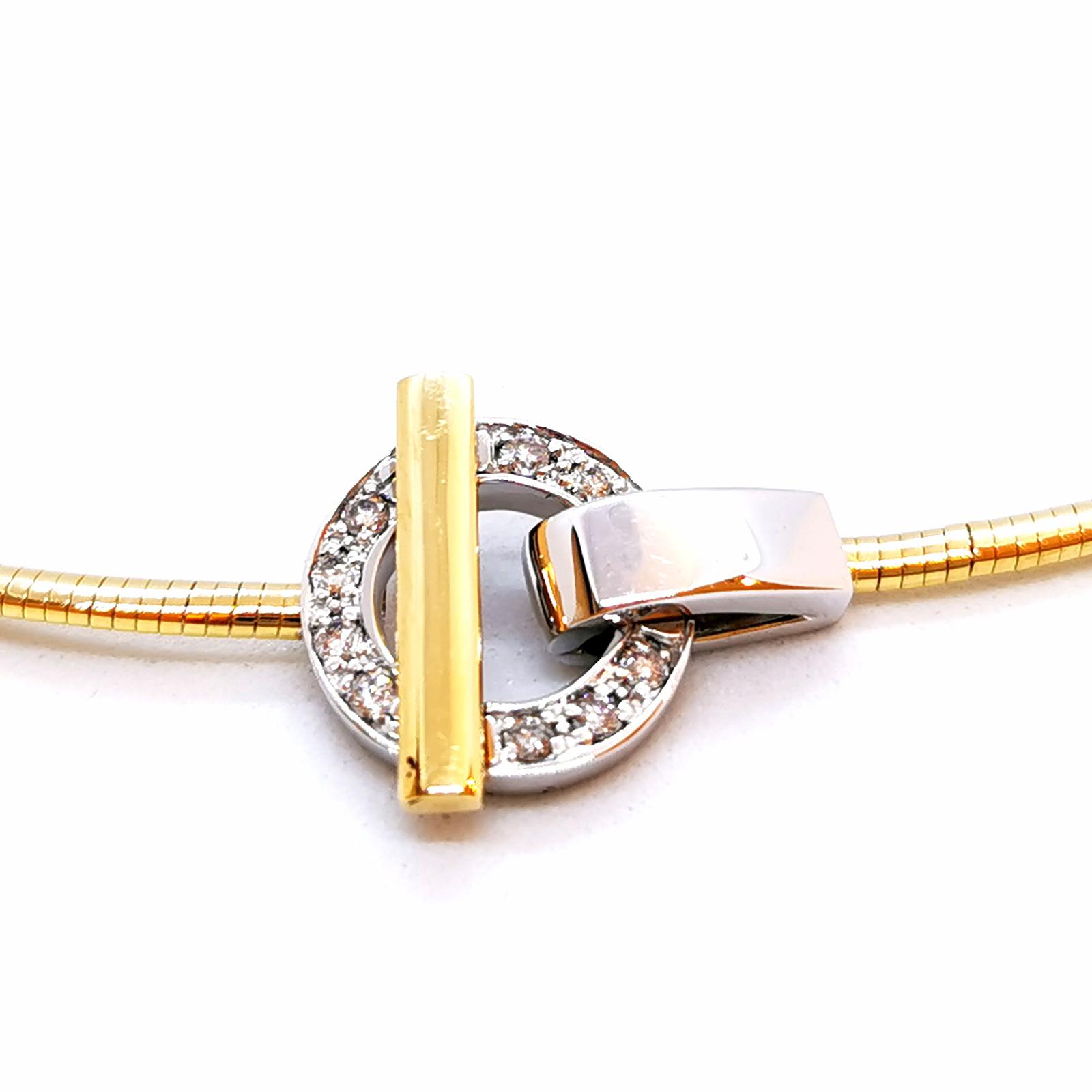 Guy Laroche Necklace Yellow gold, White gold Diamond