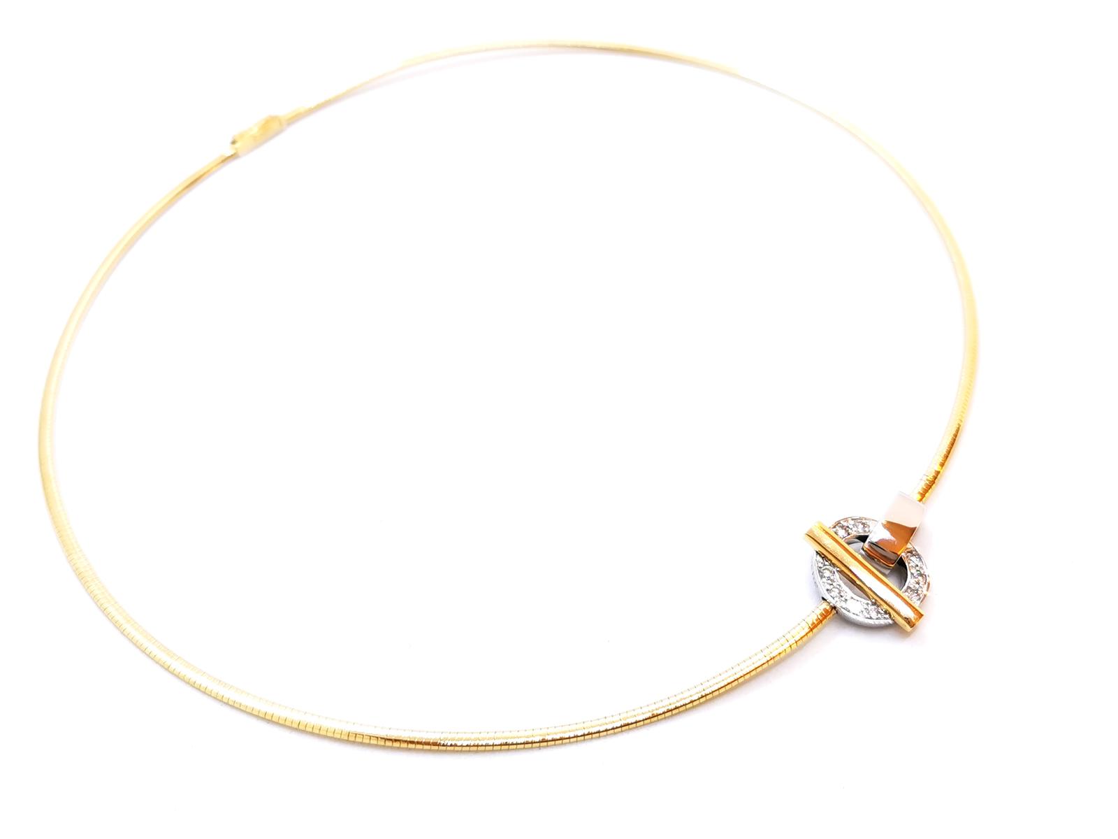 Guy Laroche Necklace Yellow gold, White gold Diamond