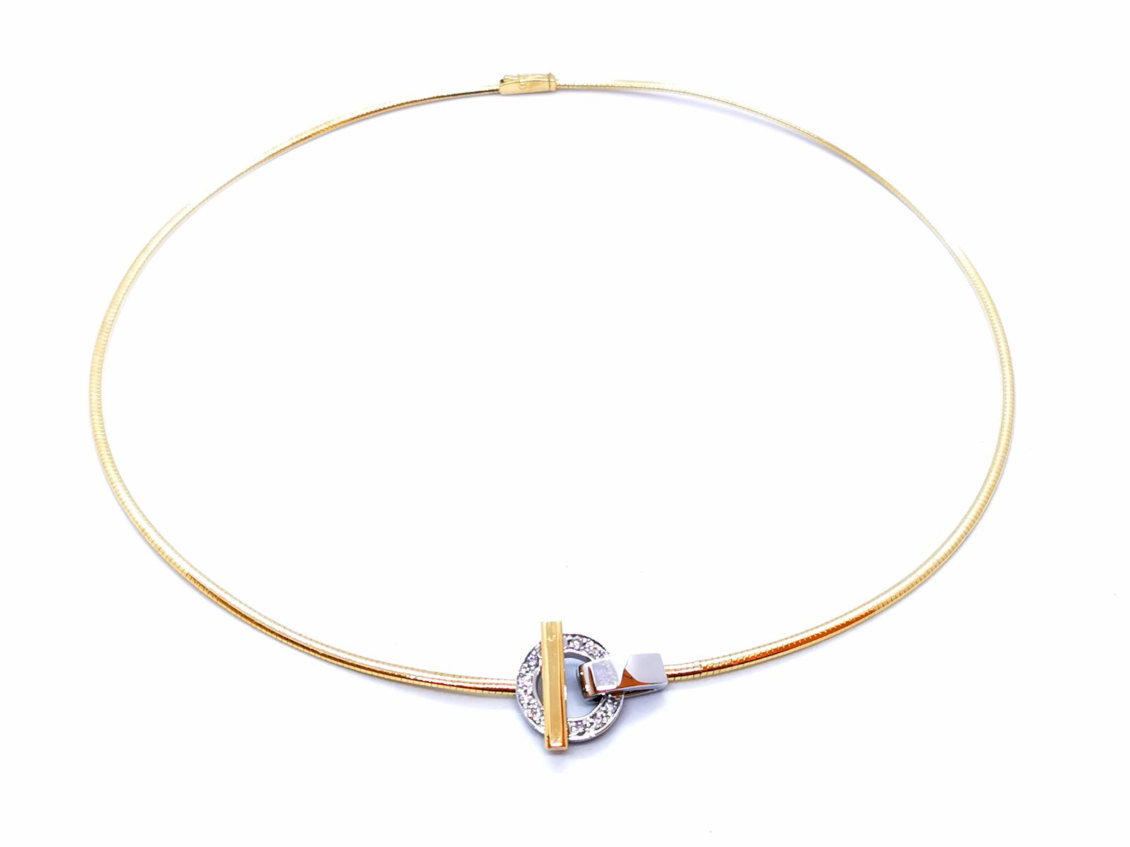 Guy Laroche Necklace Yellow gold, White gold Diamond