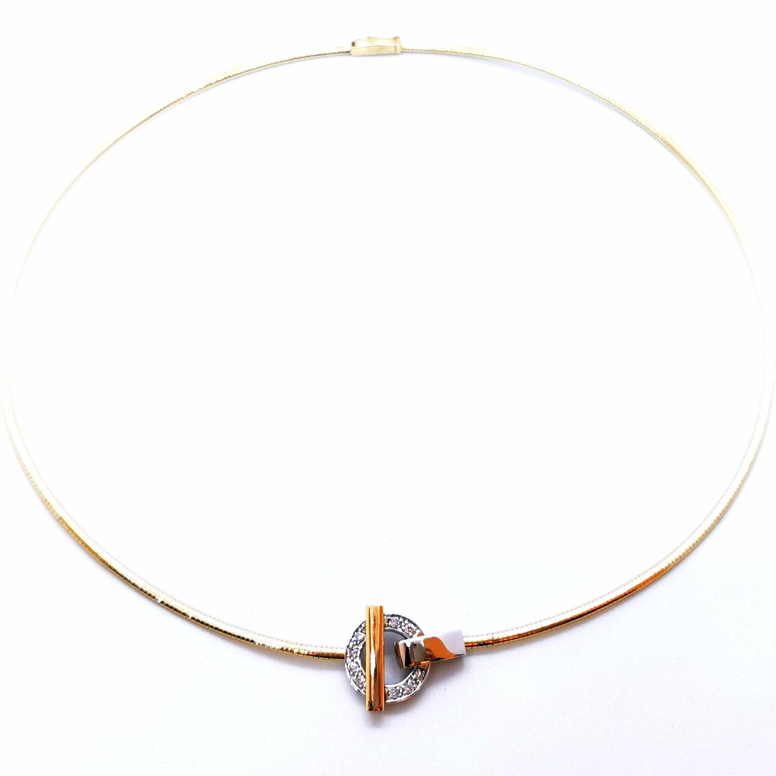 Guy Laroche Necklace Yellow gold, White gold Diamond