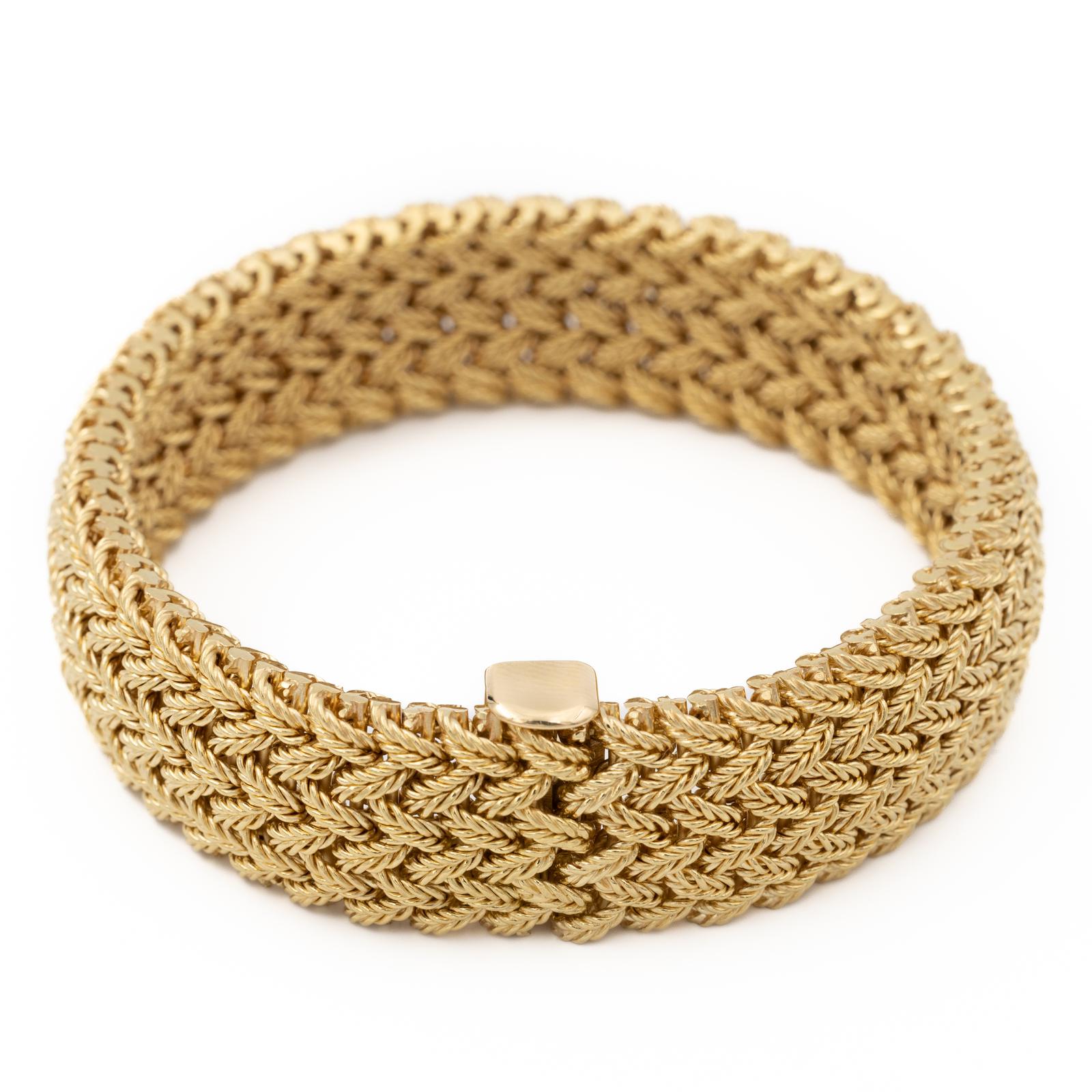 Georges Lenfant Bracelet Manchette  Or jaune
