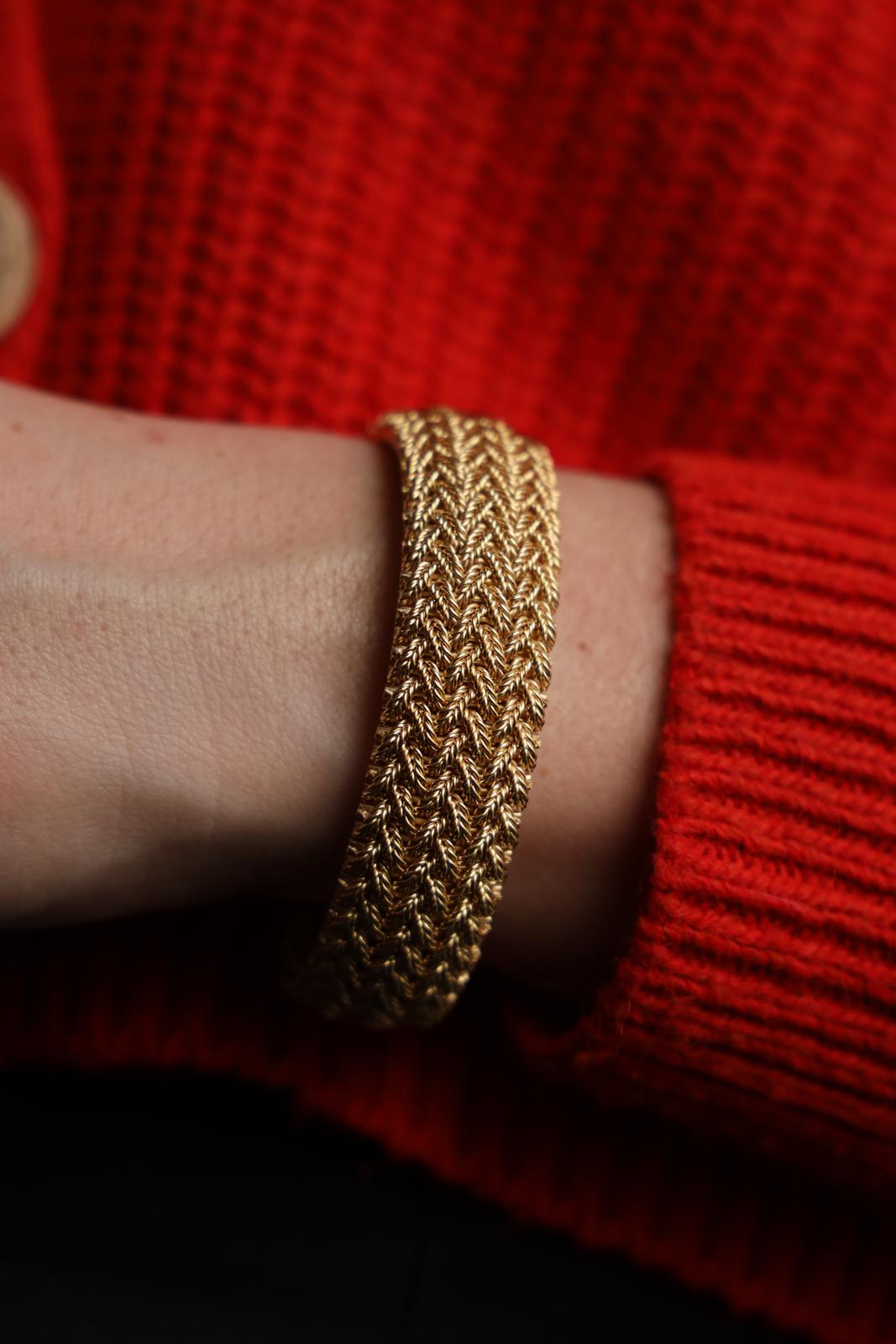 Georges Lenfant Bracelet Manchette  Or jaune