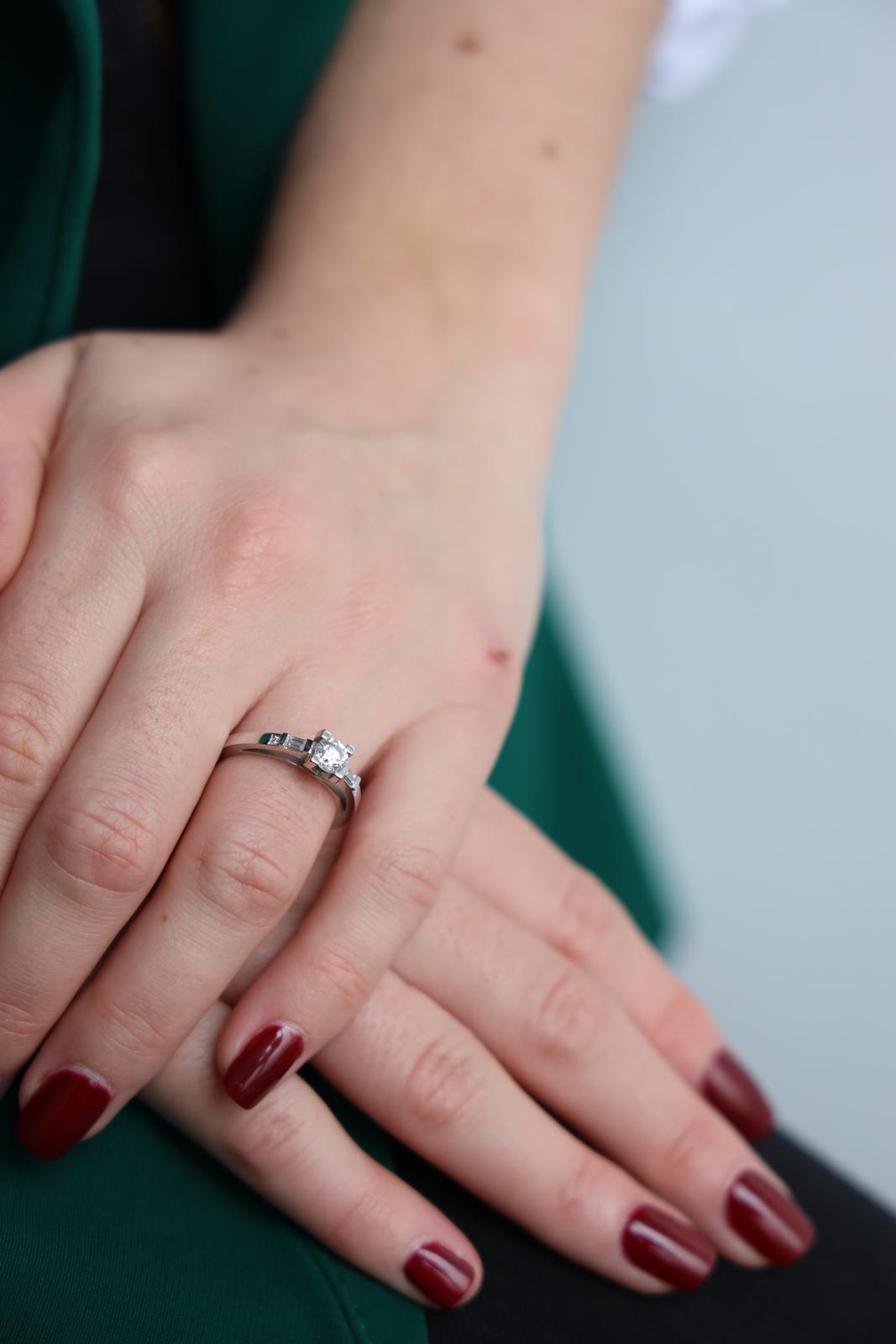 Mauboussin Bague Solitaire Courtisane Or blanc Diamant