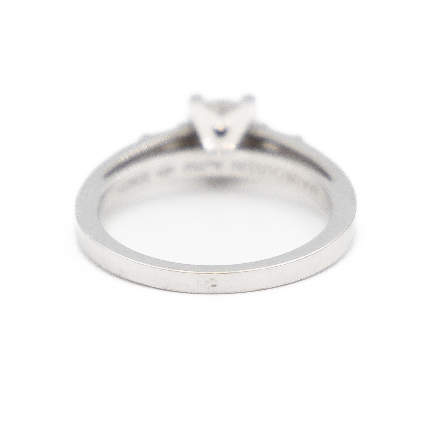 Mauboussin Courtisane Solitaire Ring White Gold Diamond