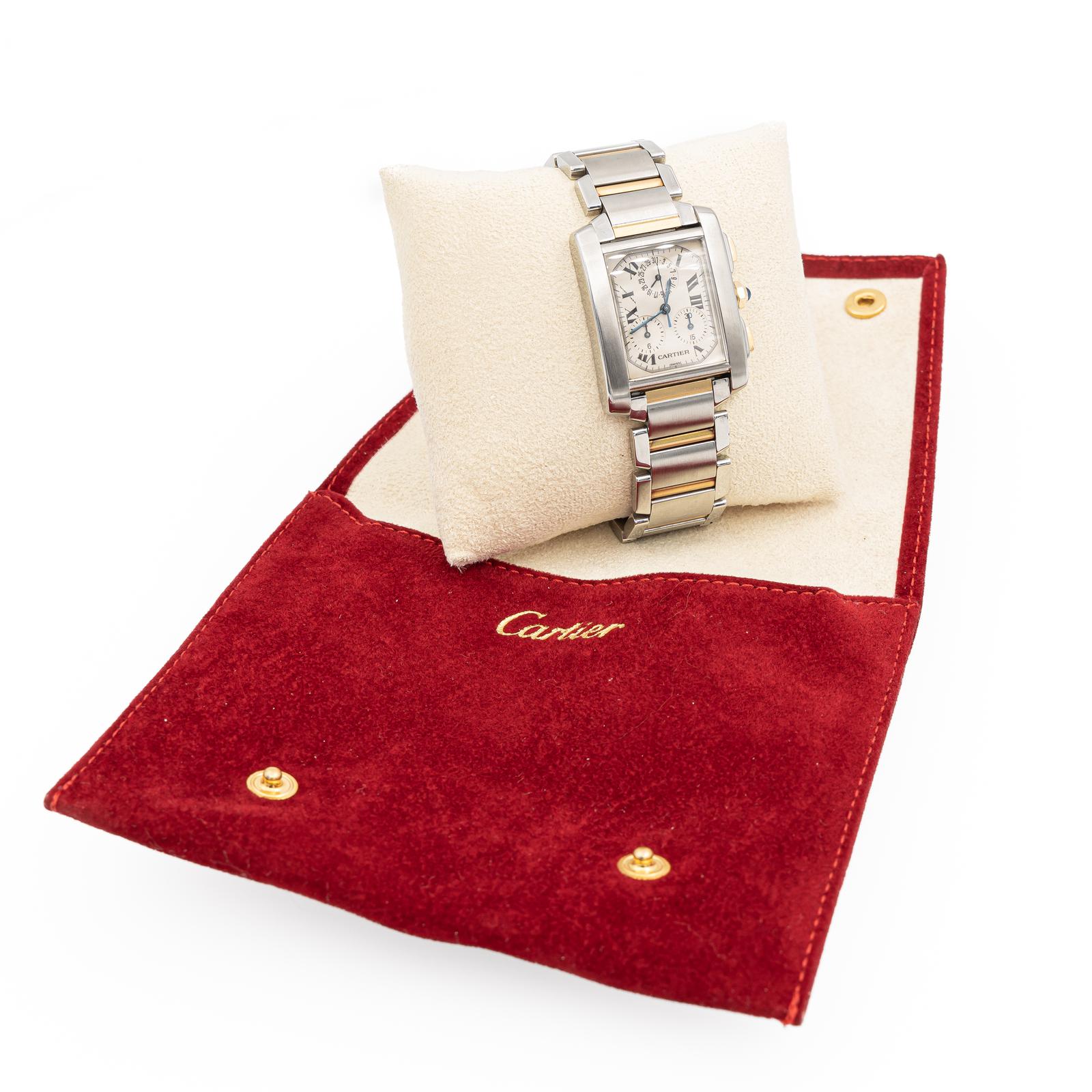 Cartier Tank Française Watch Yellow Gold, Steel