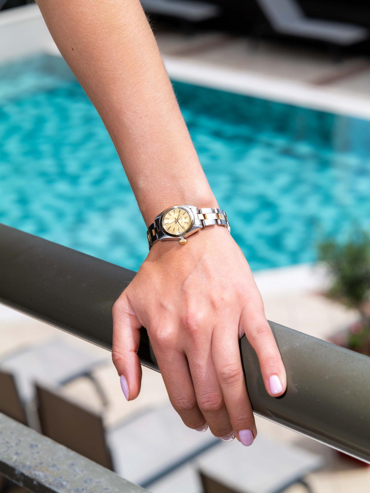 Rolex Montre Oyster Perpetual Acier, Or jaune