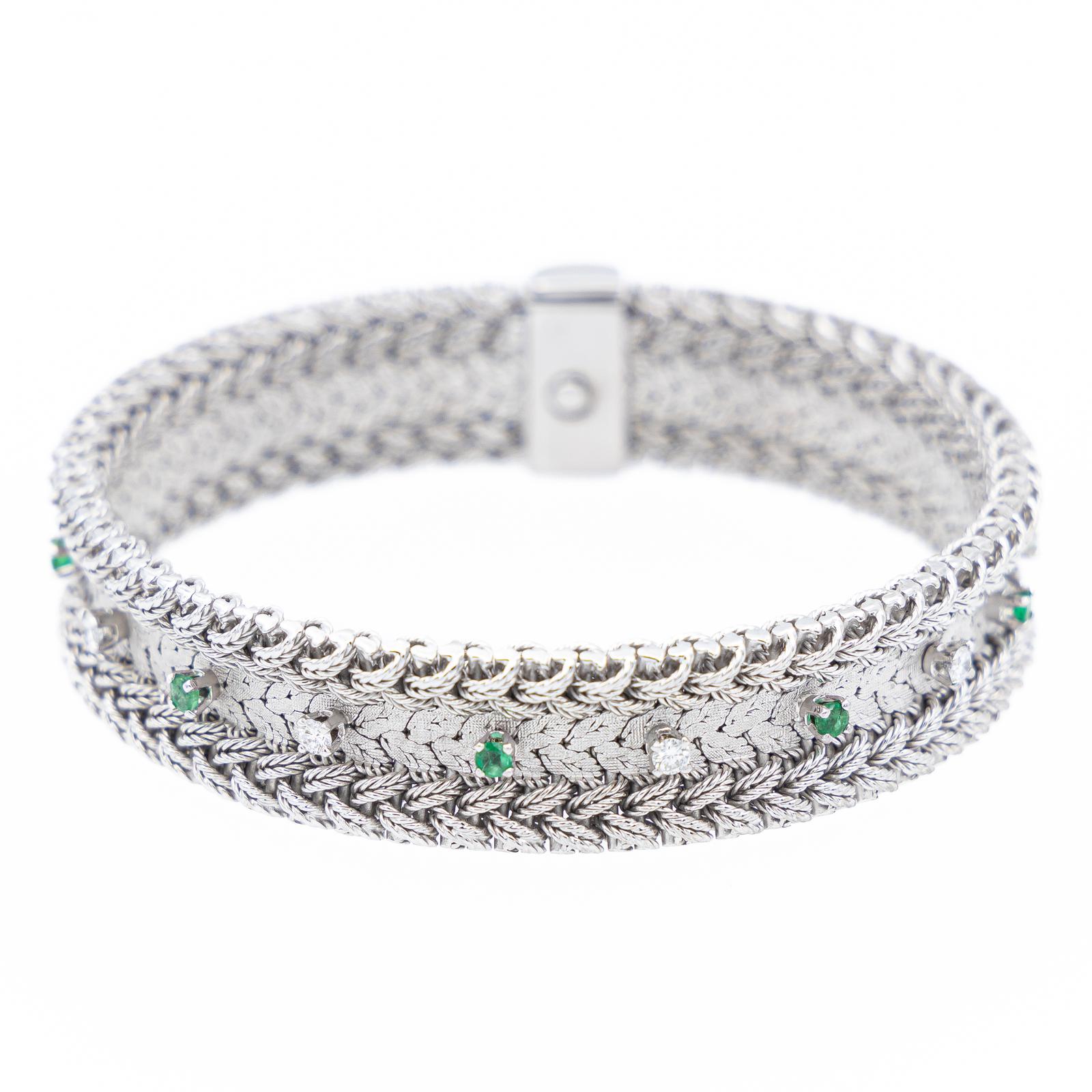Gay Frères Bracelet Manchette  Or blanc Diamant