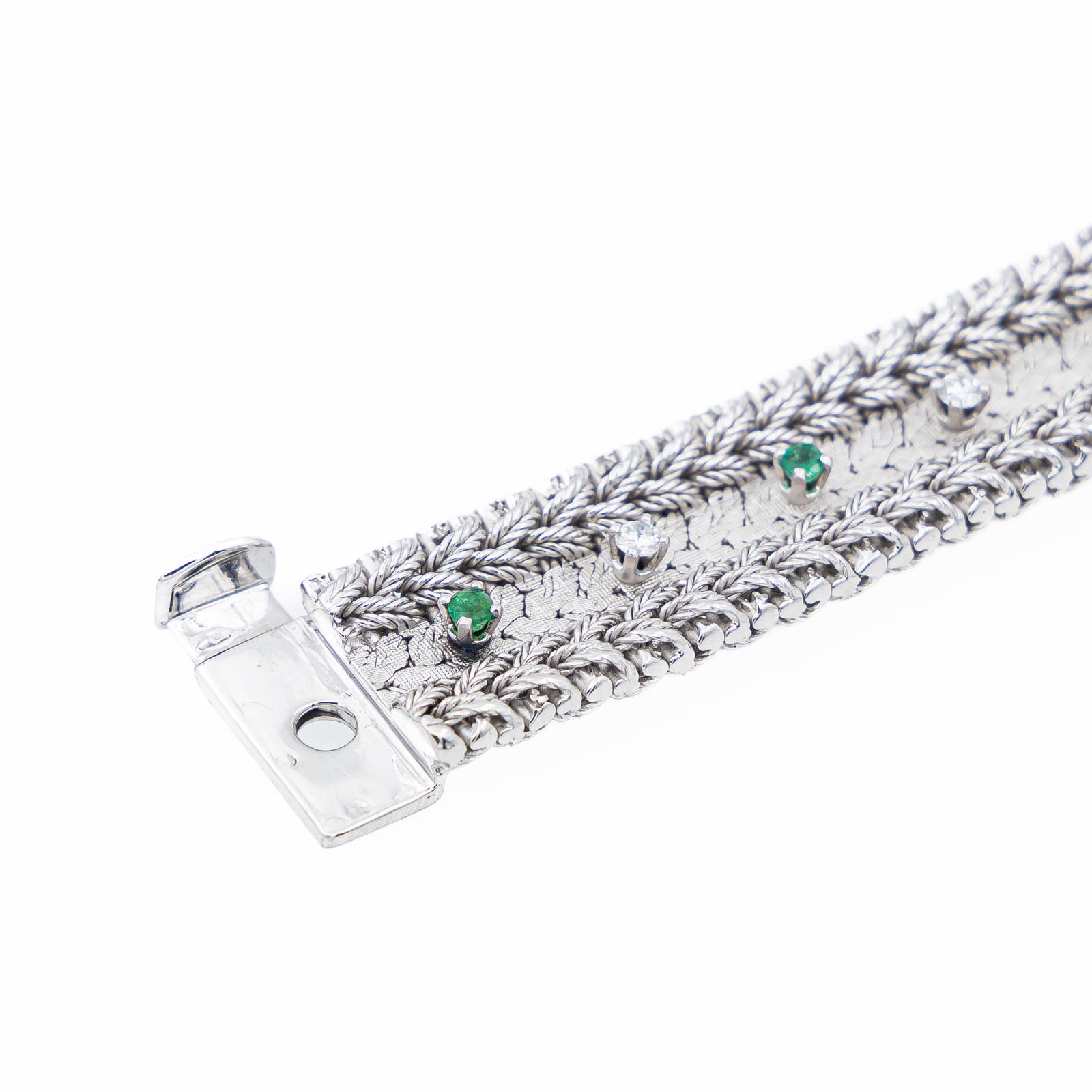 Gay Frères Bracelet Manchette  Or blanc Diamant