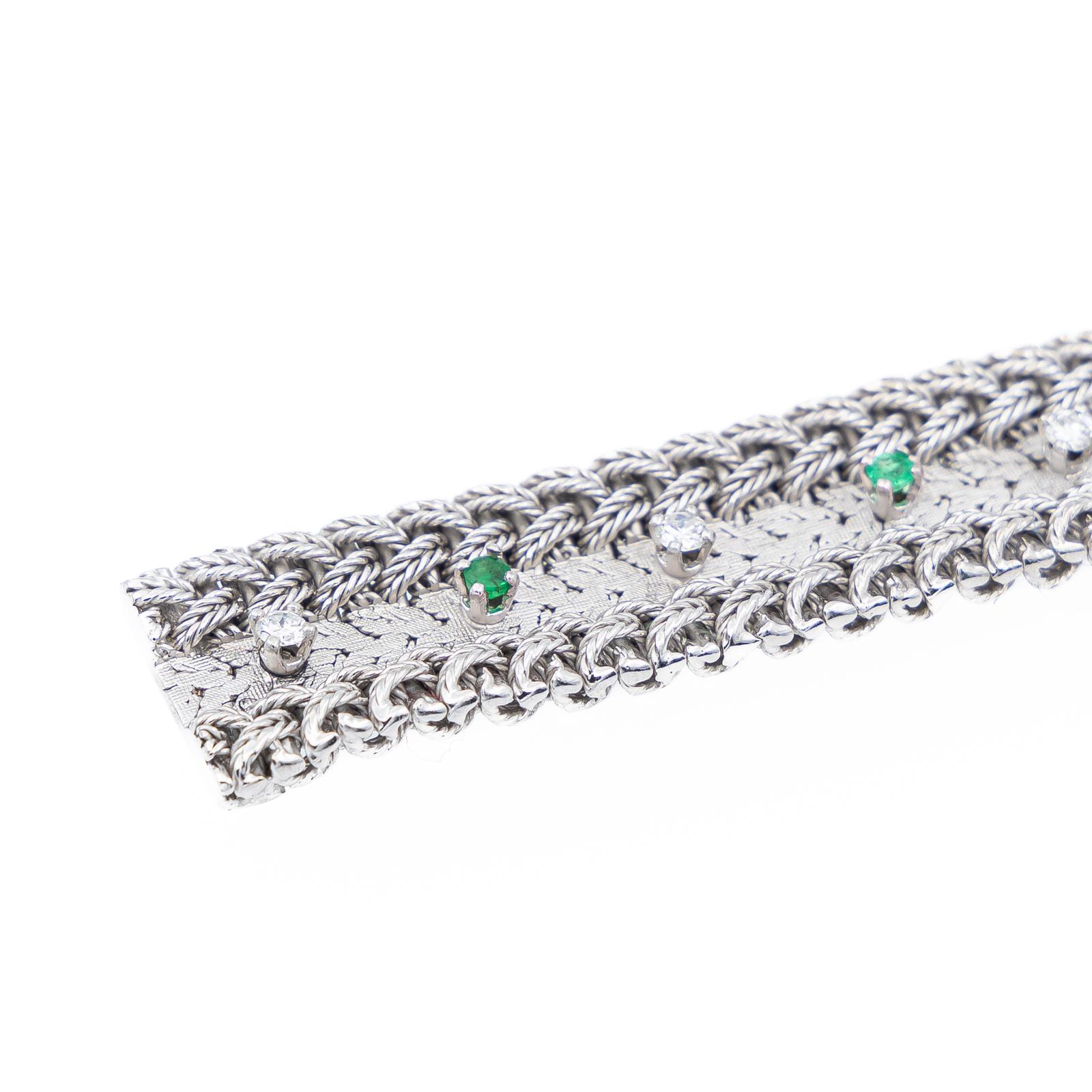 Gay Frères Bracelet Manchette  Or blanc Diamant