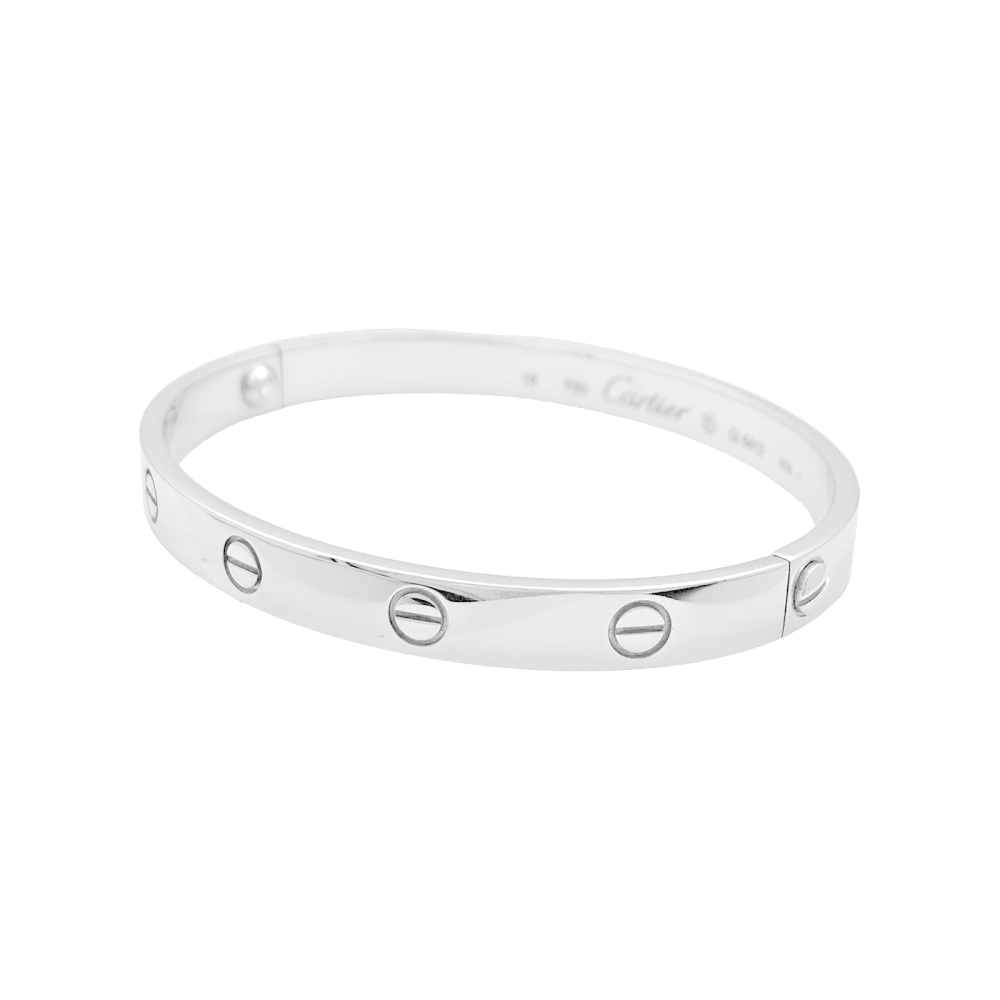 Bracelet Cartier "Love" or blanc.