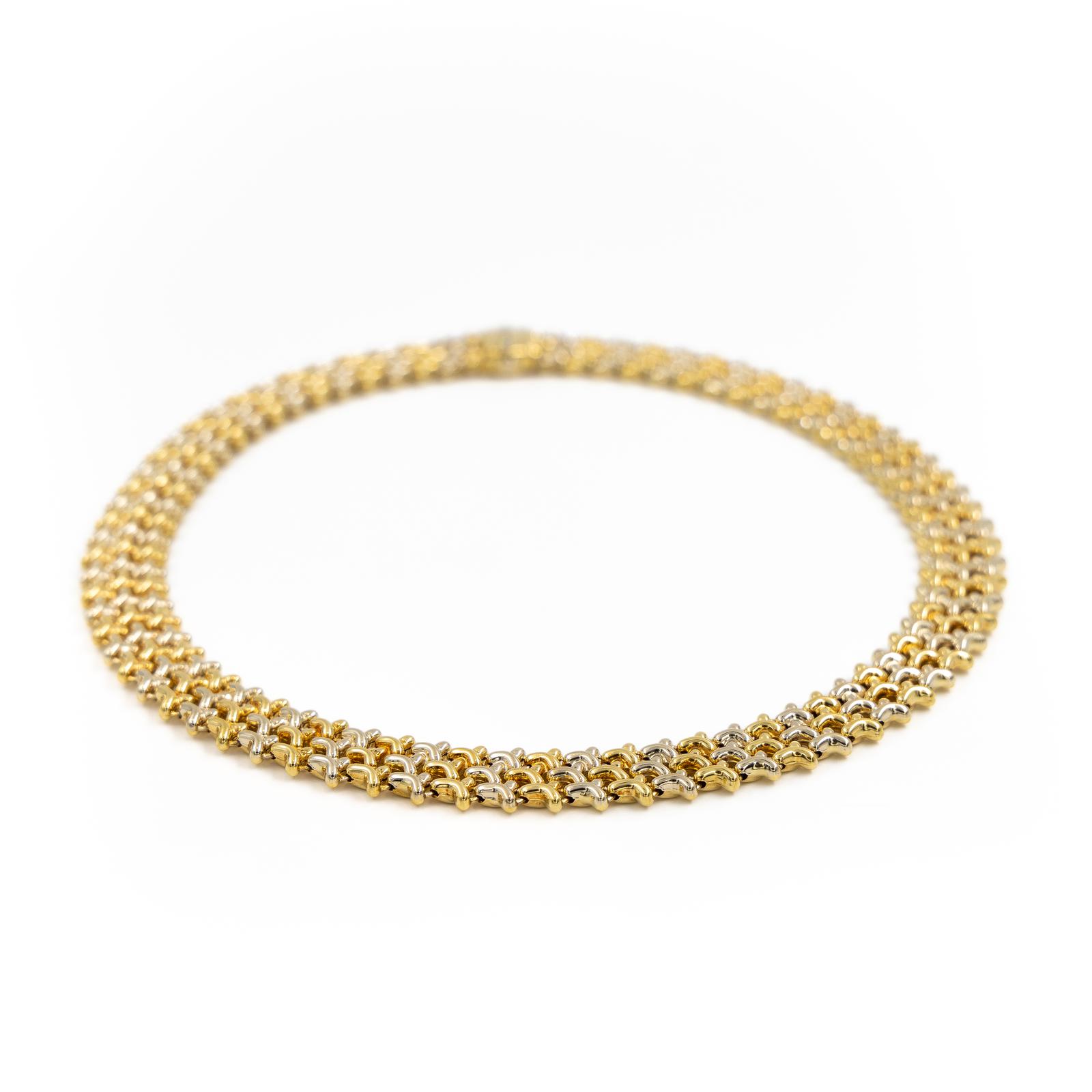Chimento Necklace Yellow Gold, White Gold Diamond