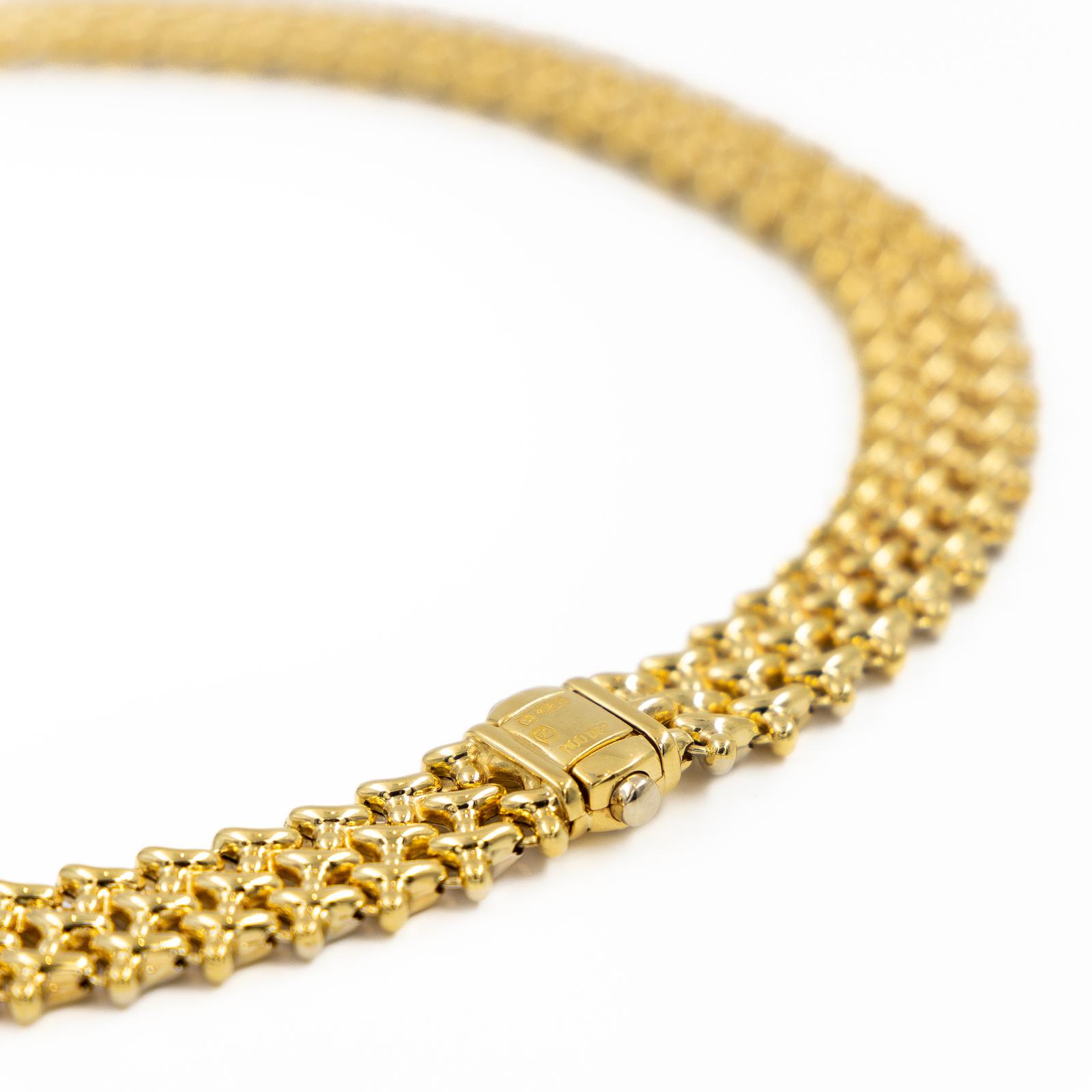 Chimento Necklace Yellow Gold, White Gold Diamond