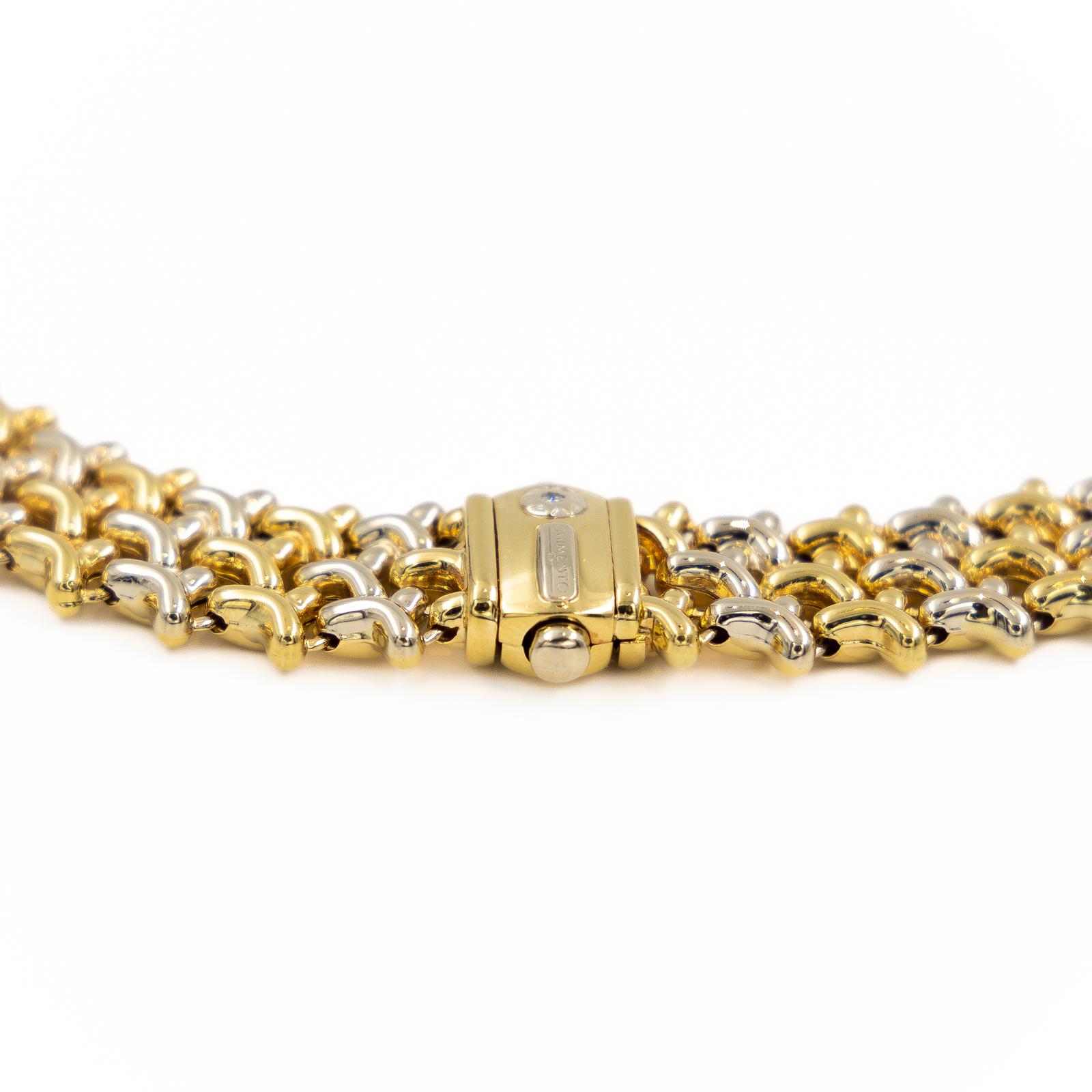 Chimento Necklace Yellow Gold, White Gold Diamond