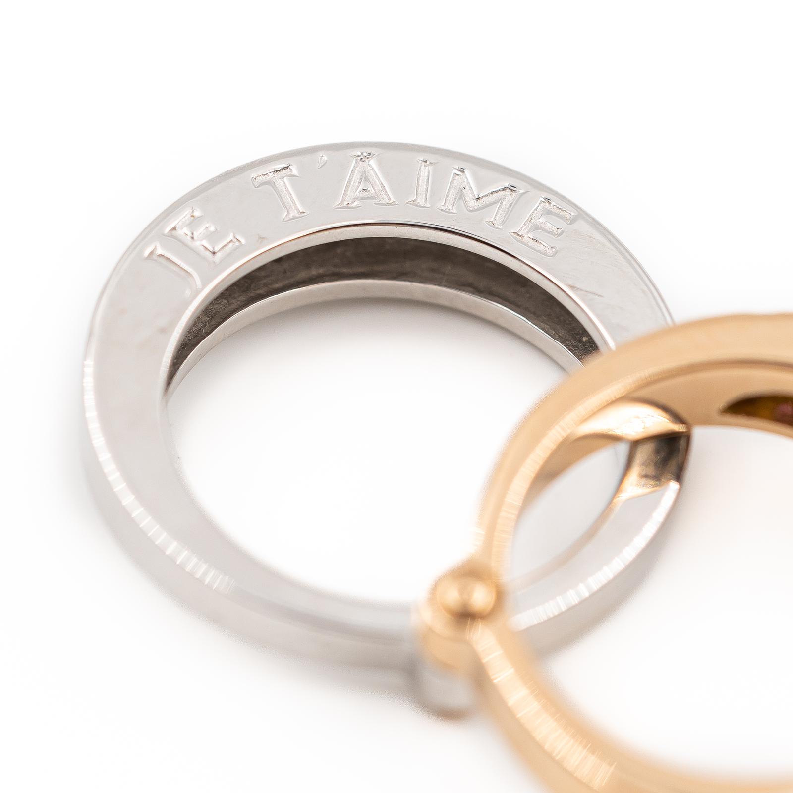 OJ Perrin Ring Rose gold, White gold Sapphire