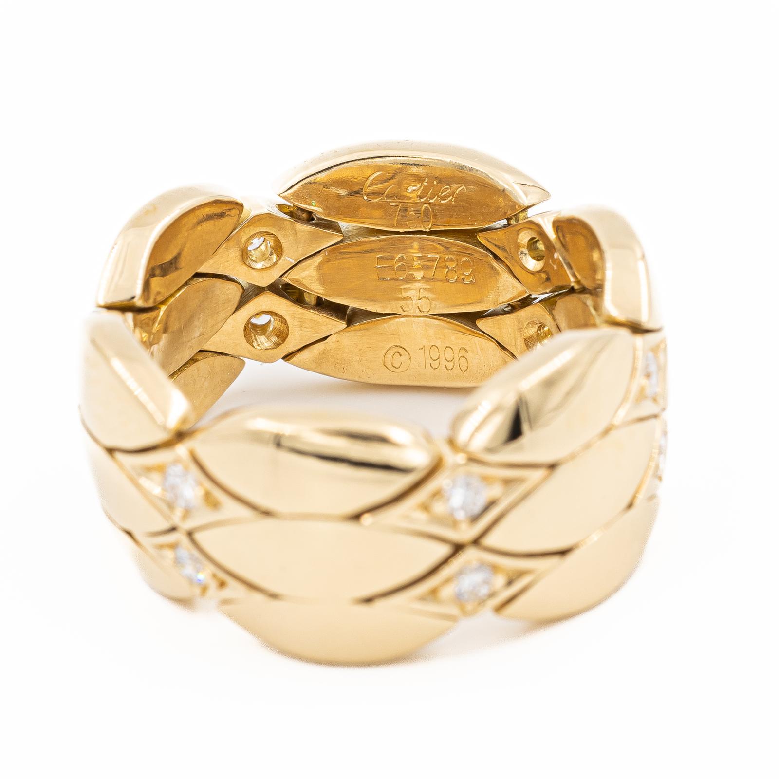 Cartier Yellow Gold Diamond Ring