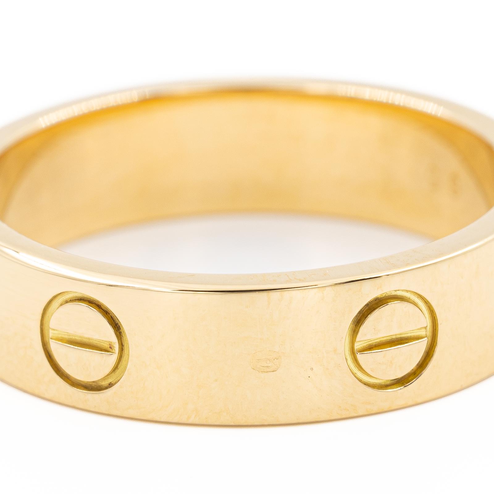Cartier Love Ring Yellow Gold