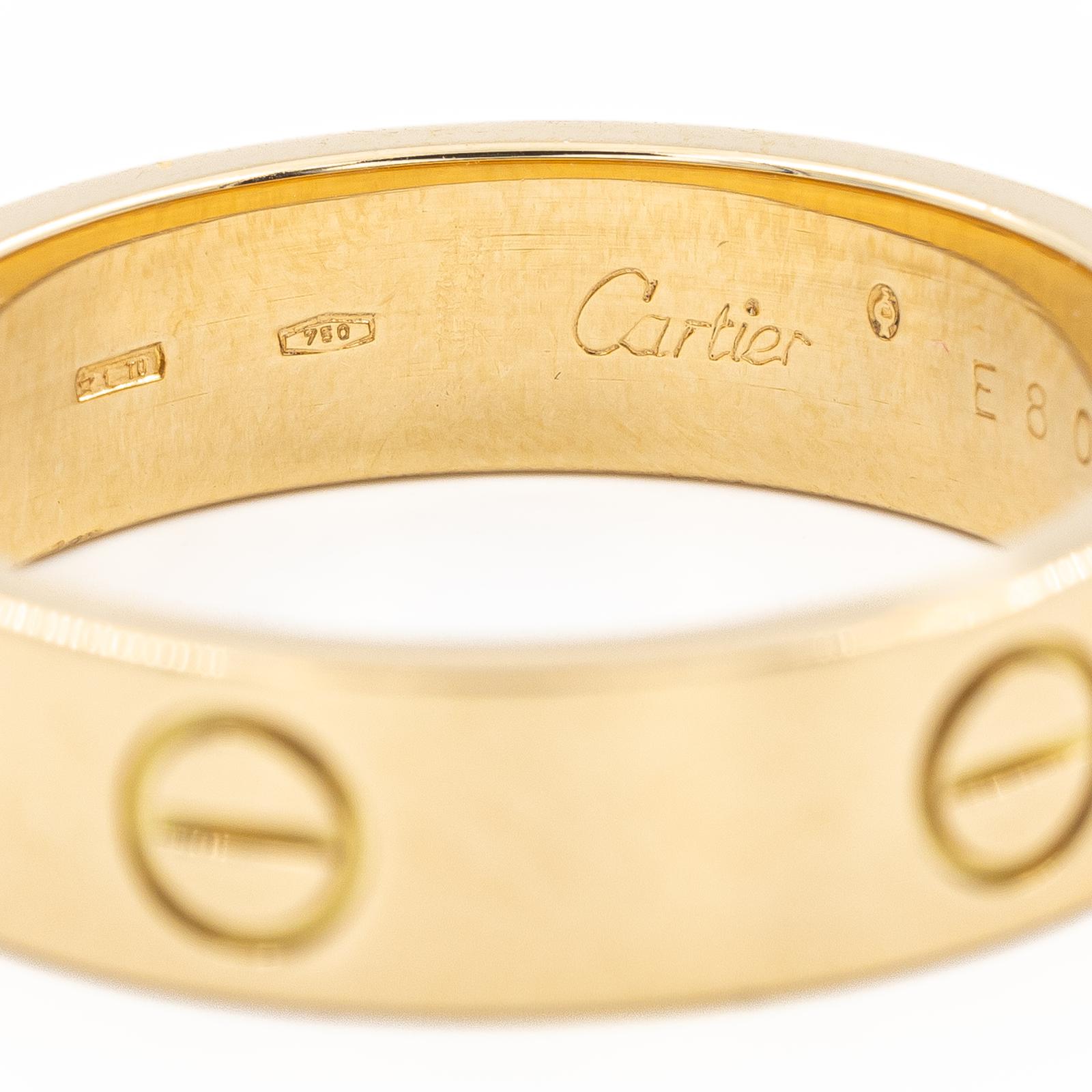 Cartier Love Ring Yellow Gold