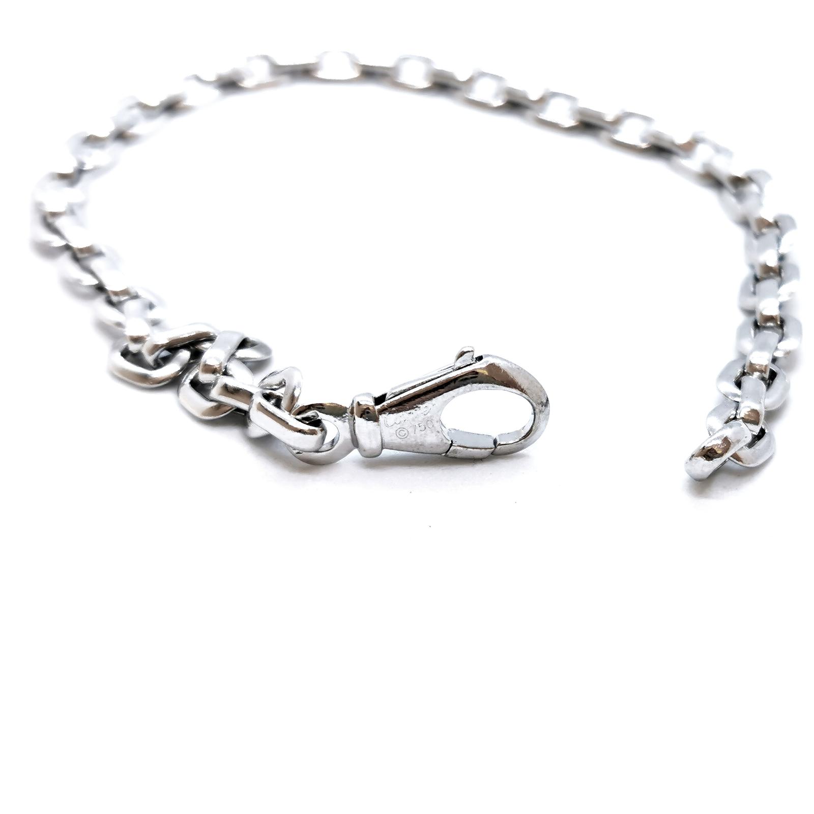 Cartier Santos convict link bracelet White gold