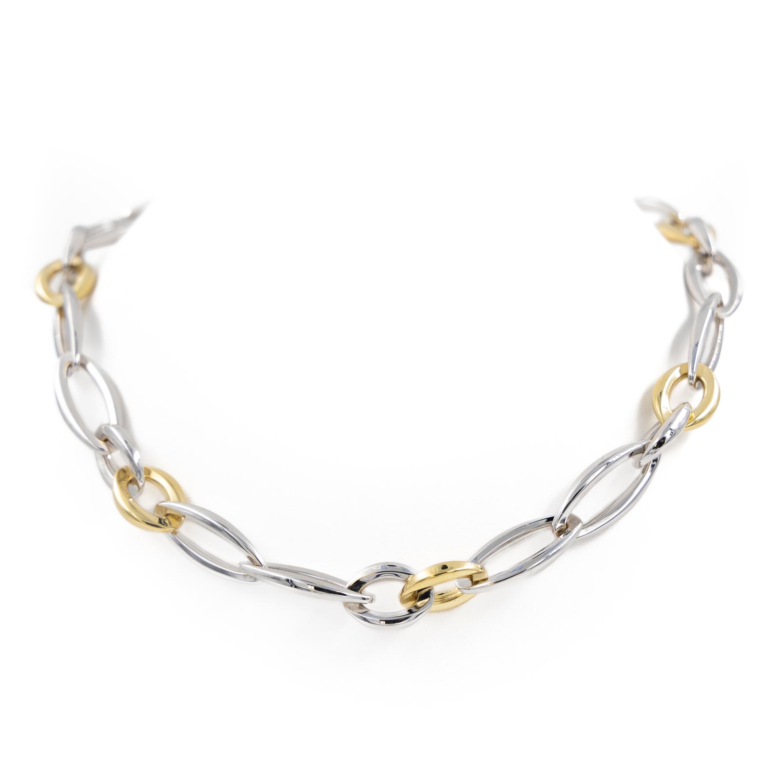 Chimento Collier Maille fantaisie  Or jaune, Or blanc
