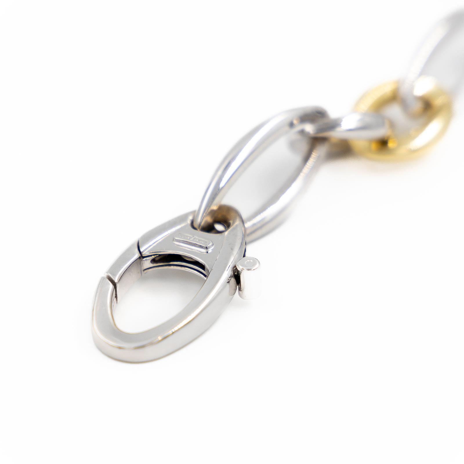 Chimento Necklace Fancy Mesh Yellow Gold, White Gold