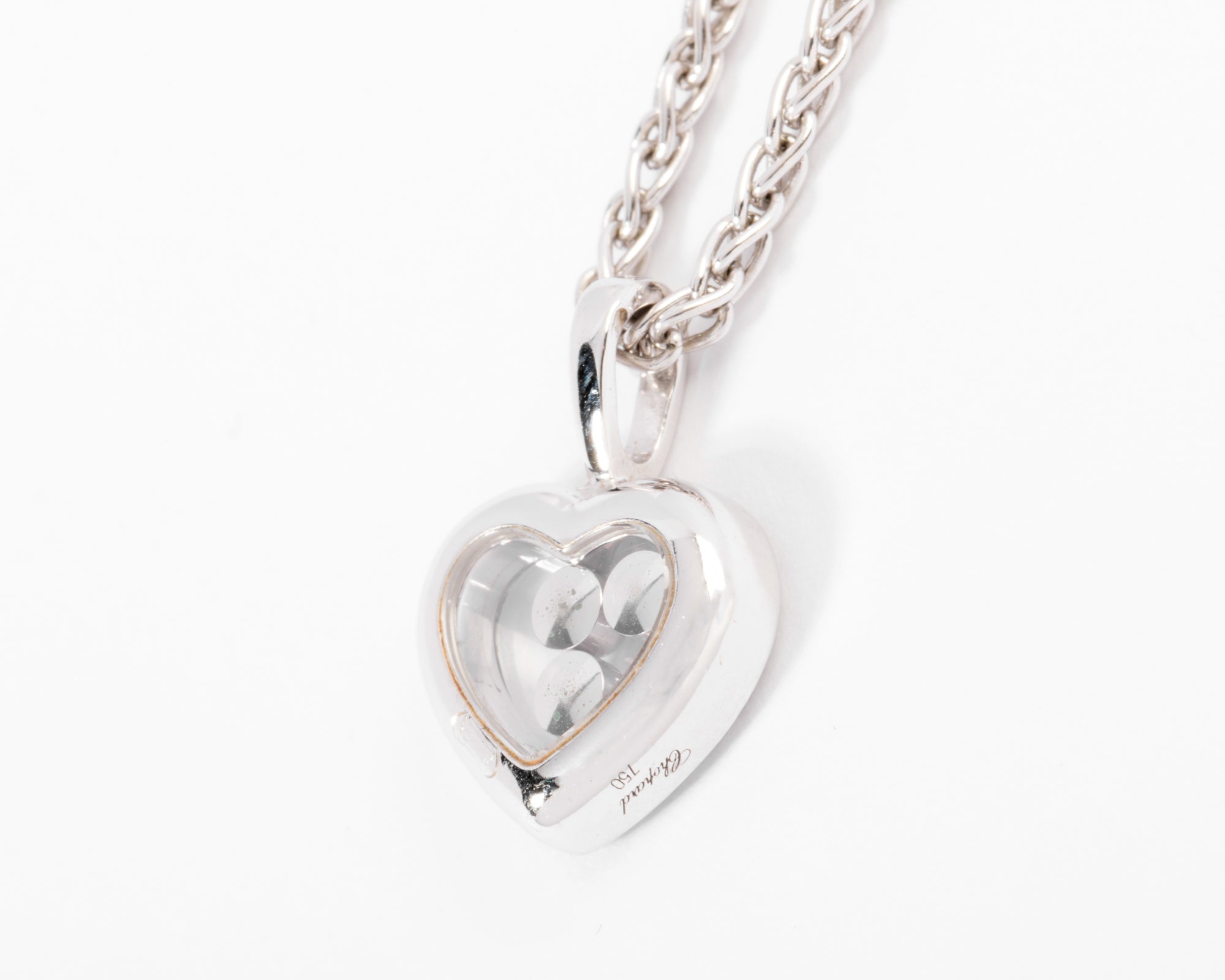 Chopard, signed white gold pendant