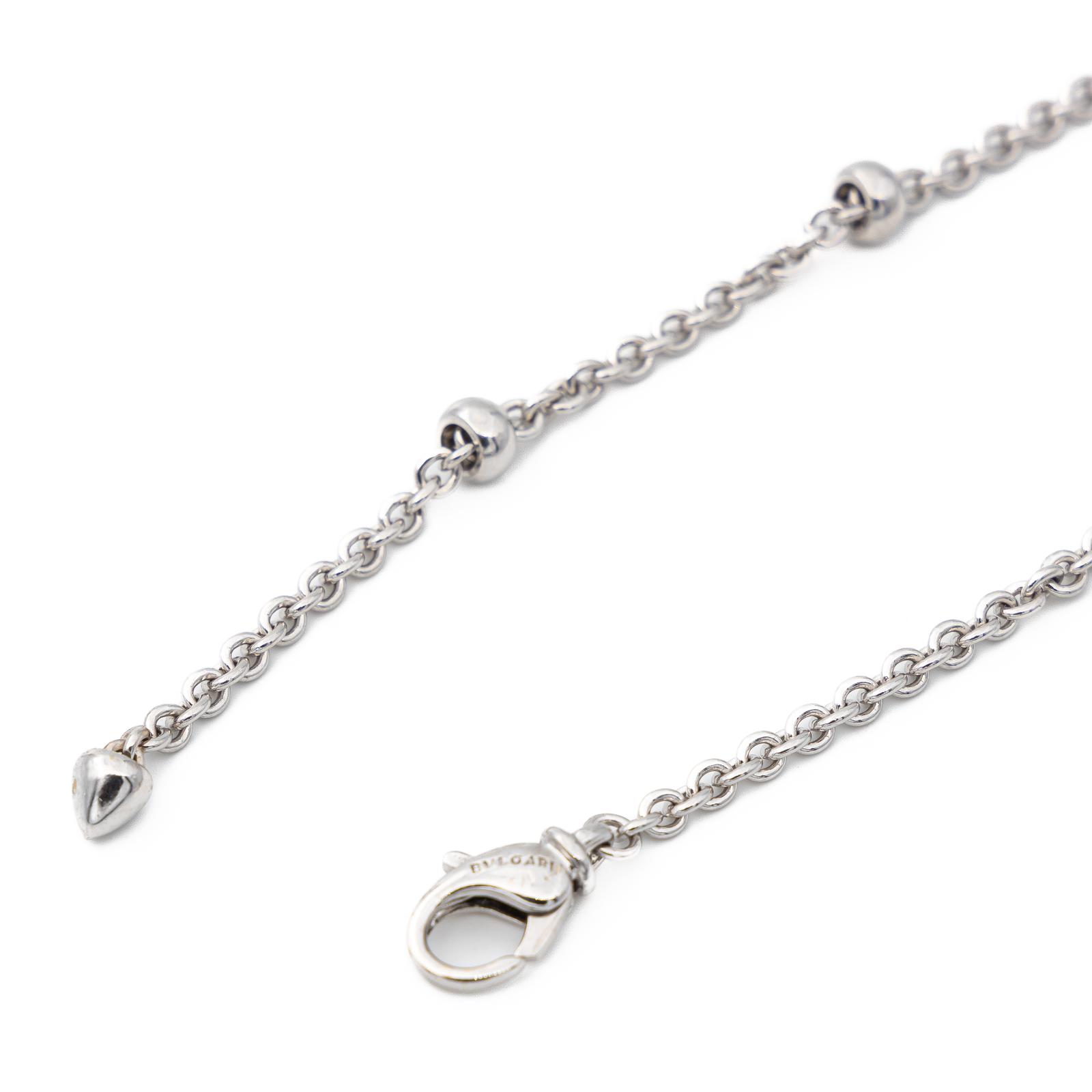 Bulgari White Gold Curb Link Necklace