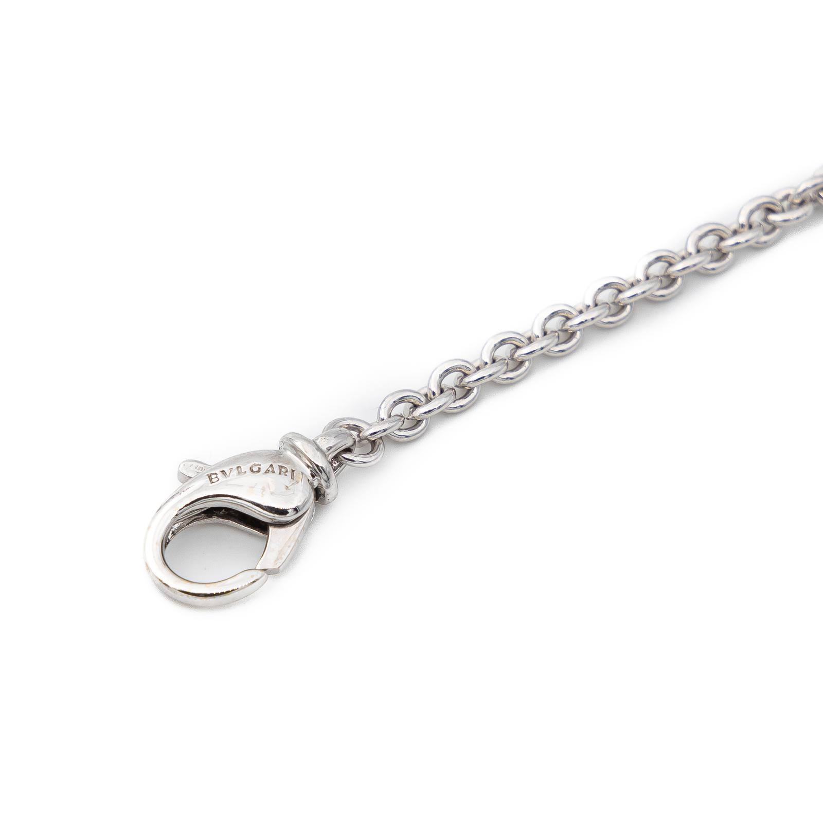 Bulgari White Gold Curb Link Necklace