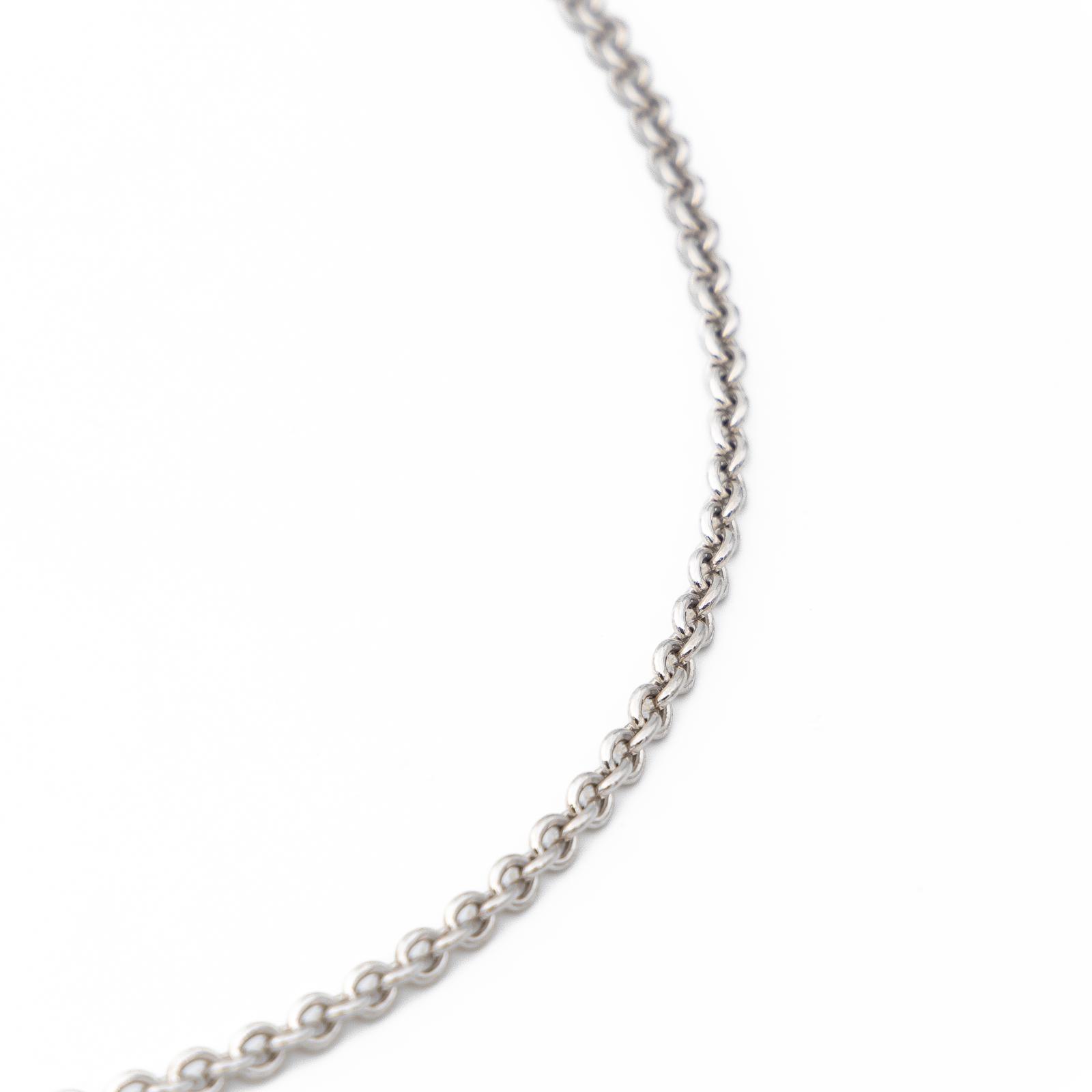 Bulgari White Gold Curb Link Necklace