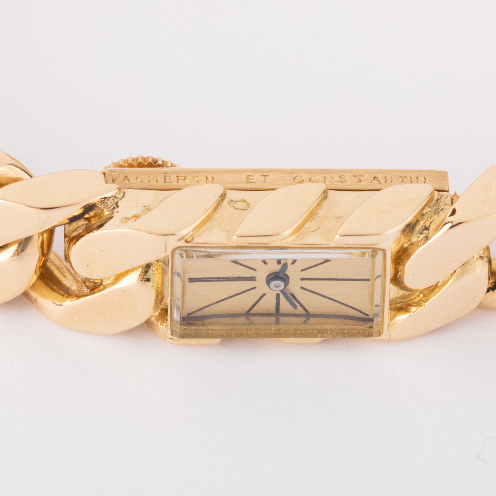Vacheron et Constantin, une montre gourmette en or jaune 18K