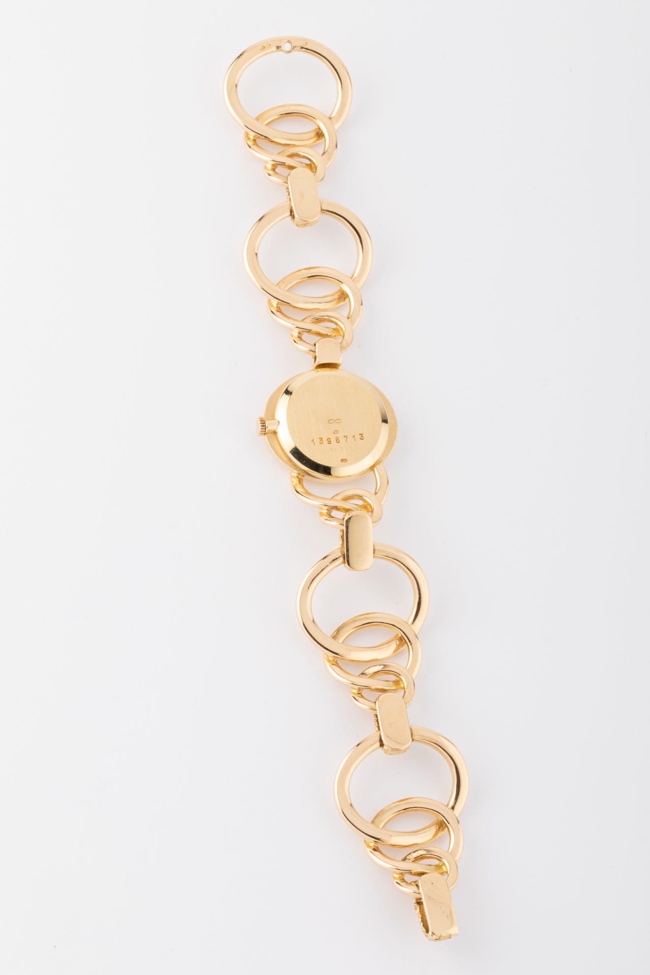 Hermès, a yellow gold watch with Jaeger le Coultre movement