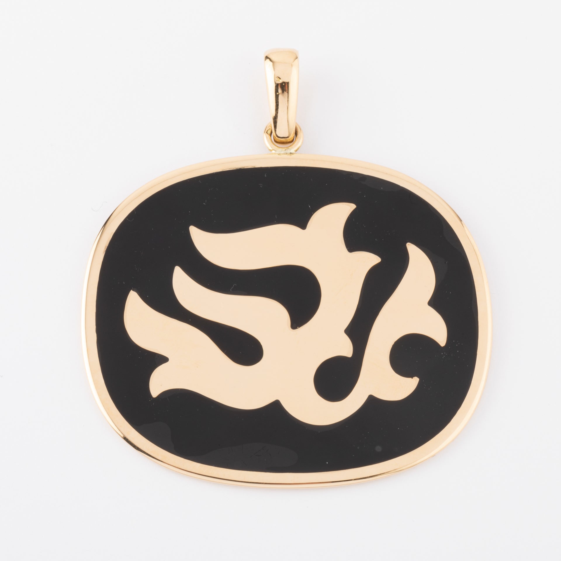Pendentif  double poinçon OJ Perrin et Georges Lenfant