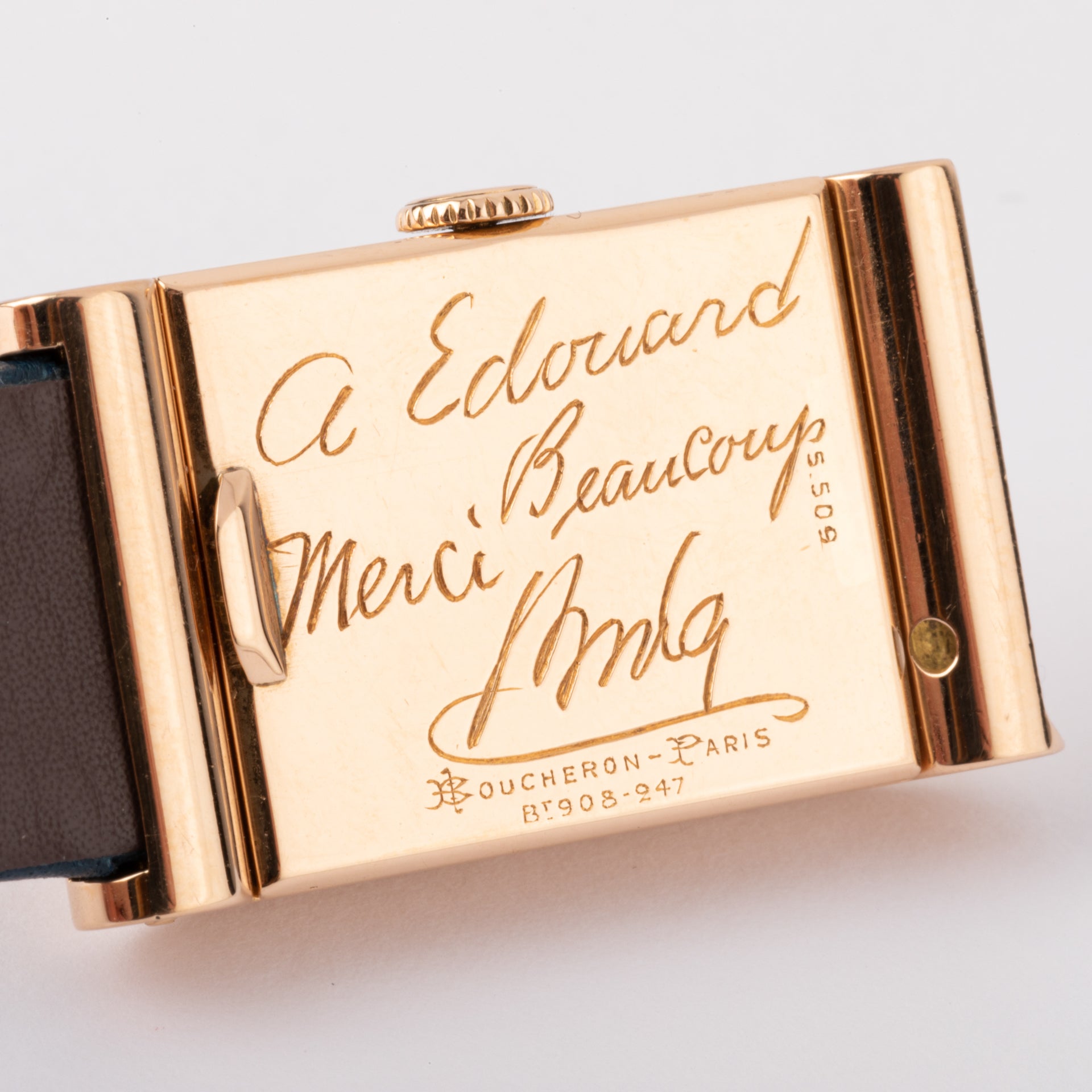 Boucheron watch signed by Bing Crosby